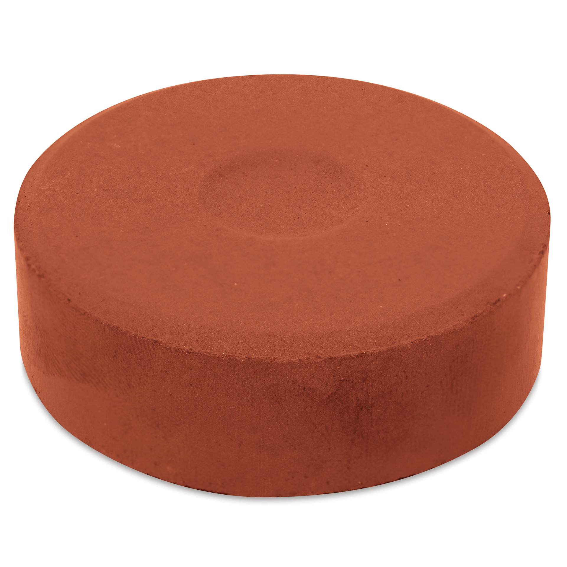 Side view of the Deep Sienna Large Blick Essentials Tempera Cake