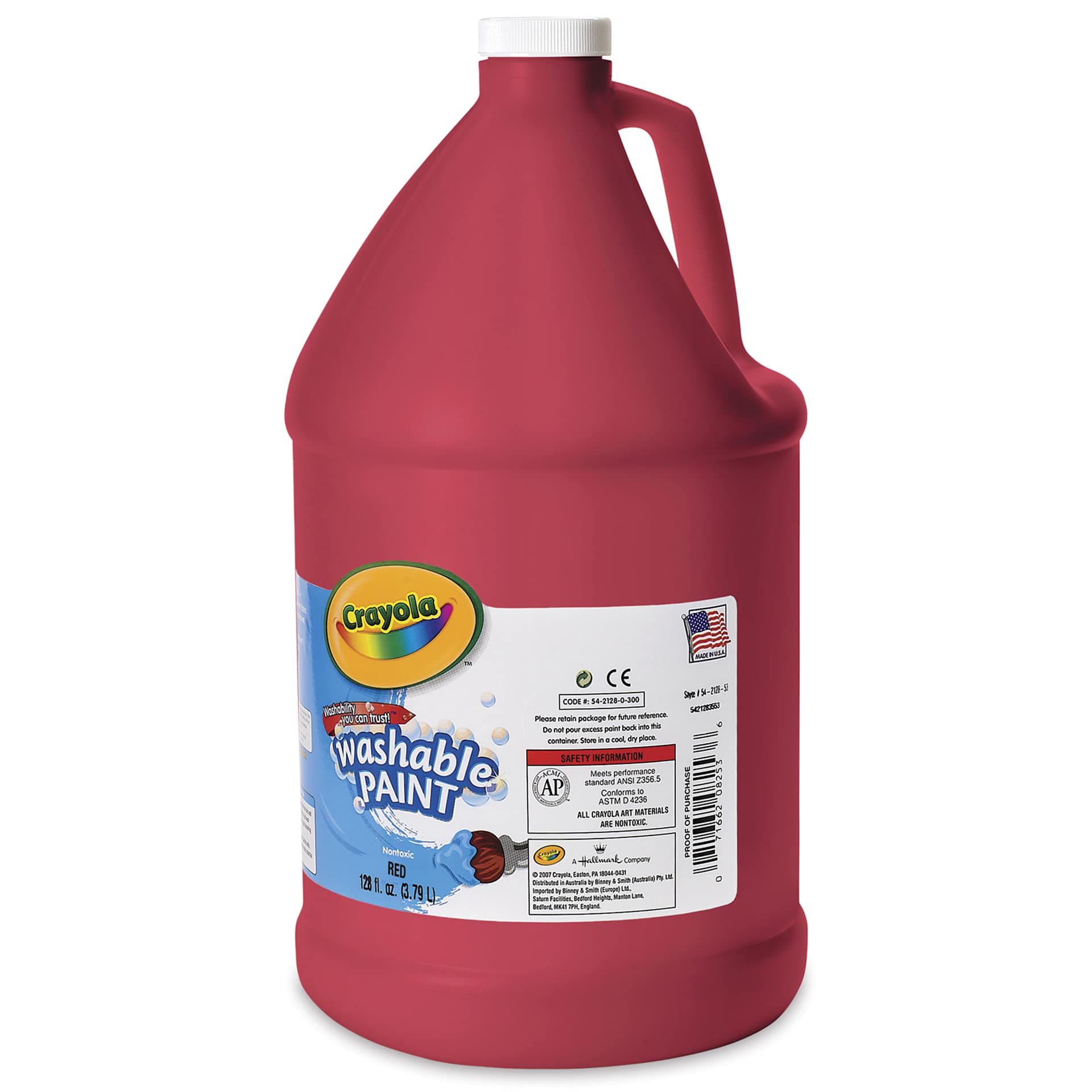 Crayola Washable Paint - Red, Gallon