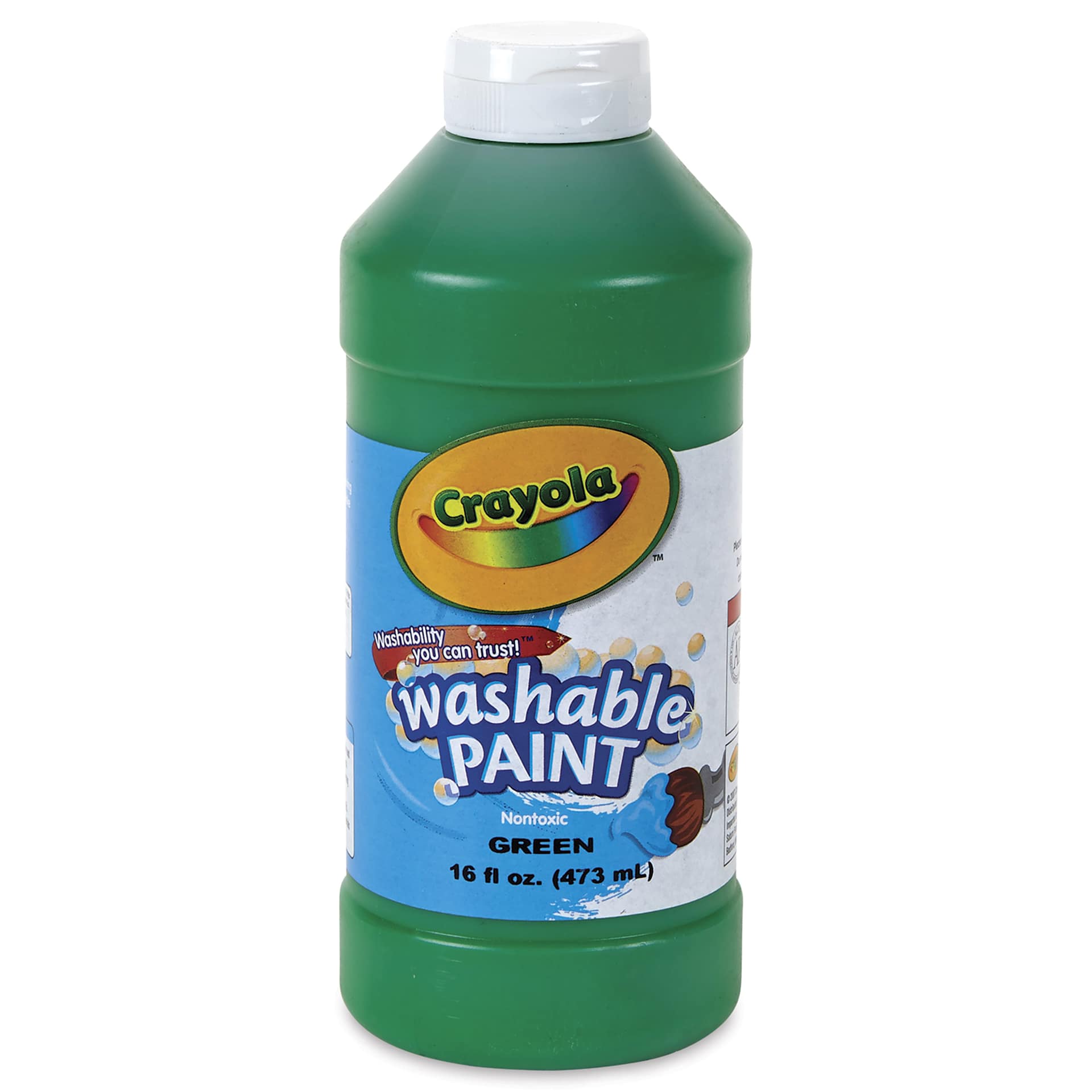 Crayola Washable Paint - Green, 16 oz bottle
