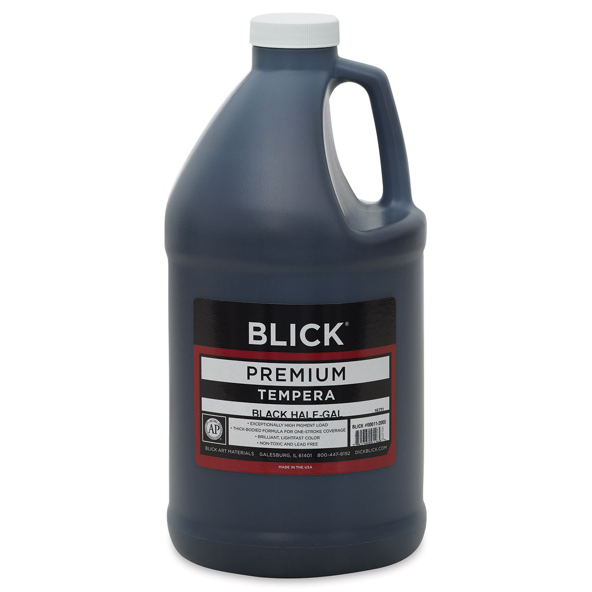 Blick Premium Grade Tempera - Black, Half Gallon
