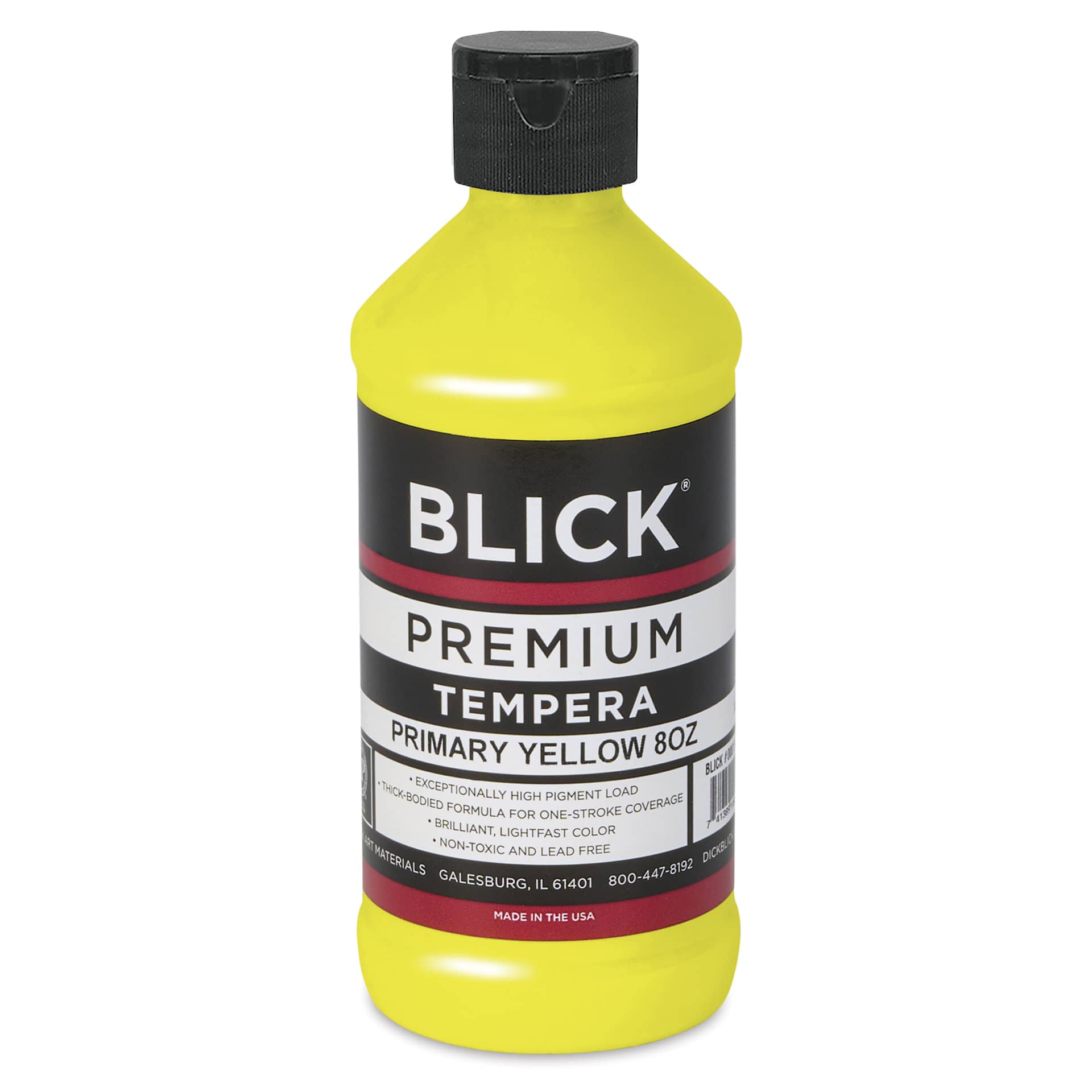 Blick Premium Grade Tempera - Primary Yellow, Half Pint