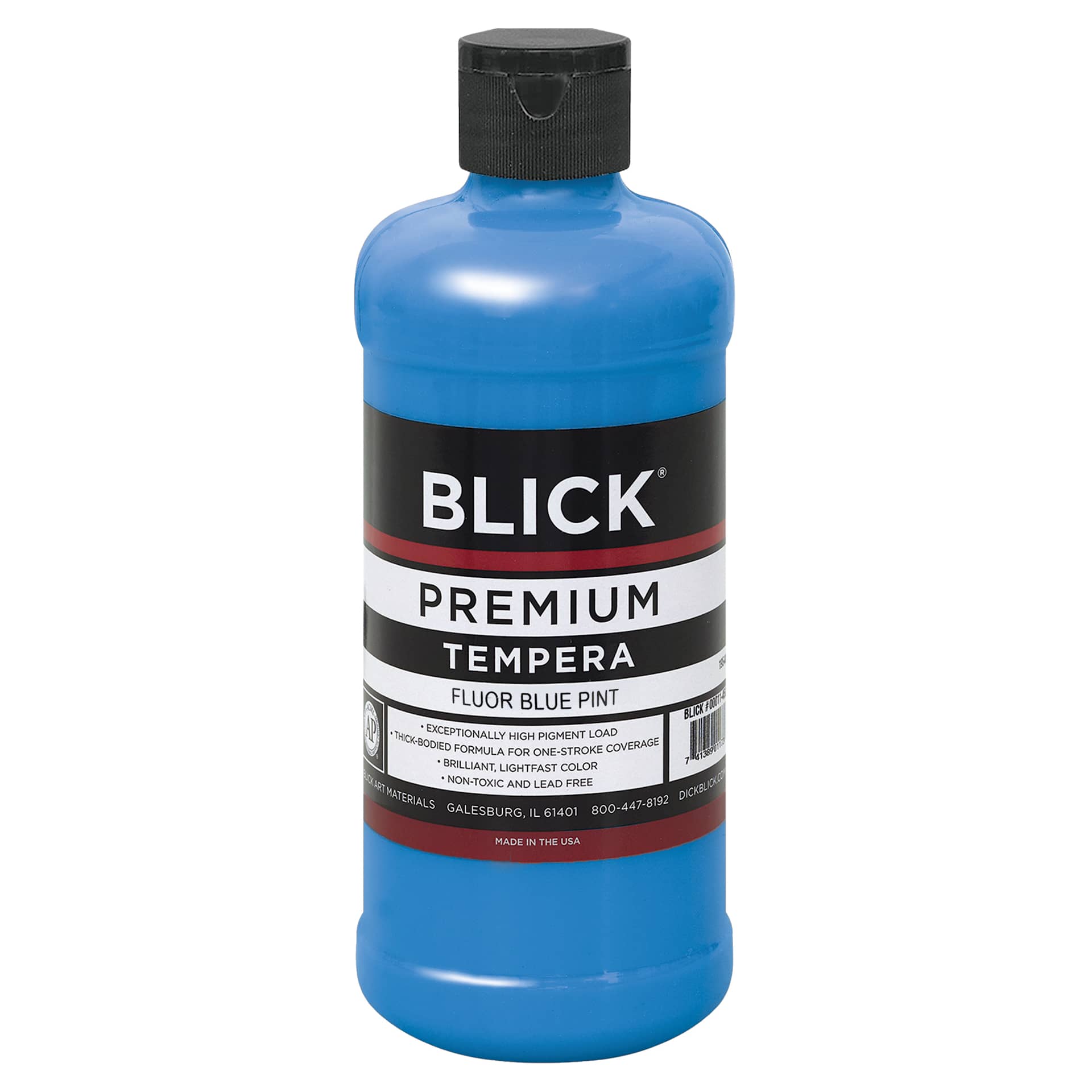 Blick Premium Grade Tempera - Fluorescent Blue, Pint