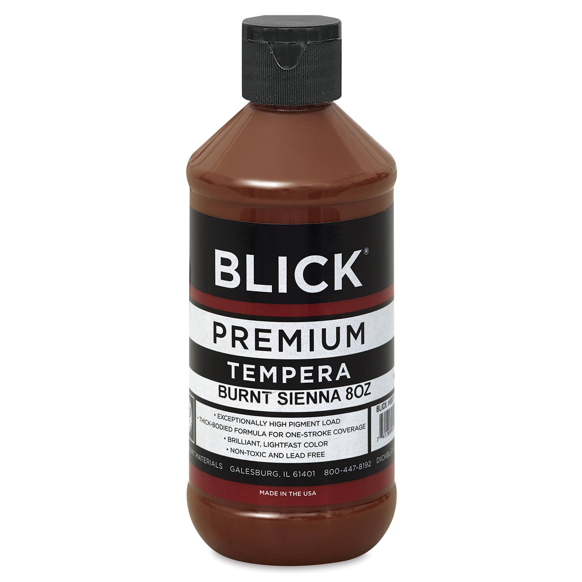 Blick Premium Grade Tempera - Burnt Sienna, 8 oz bottle