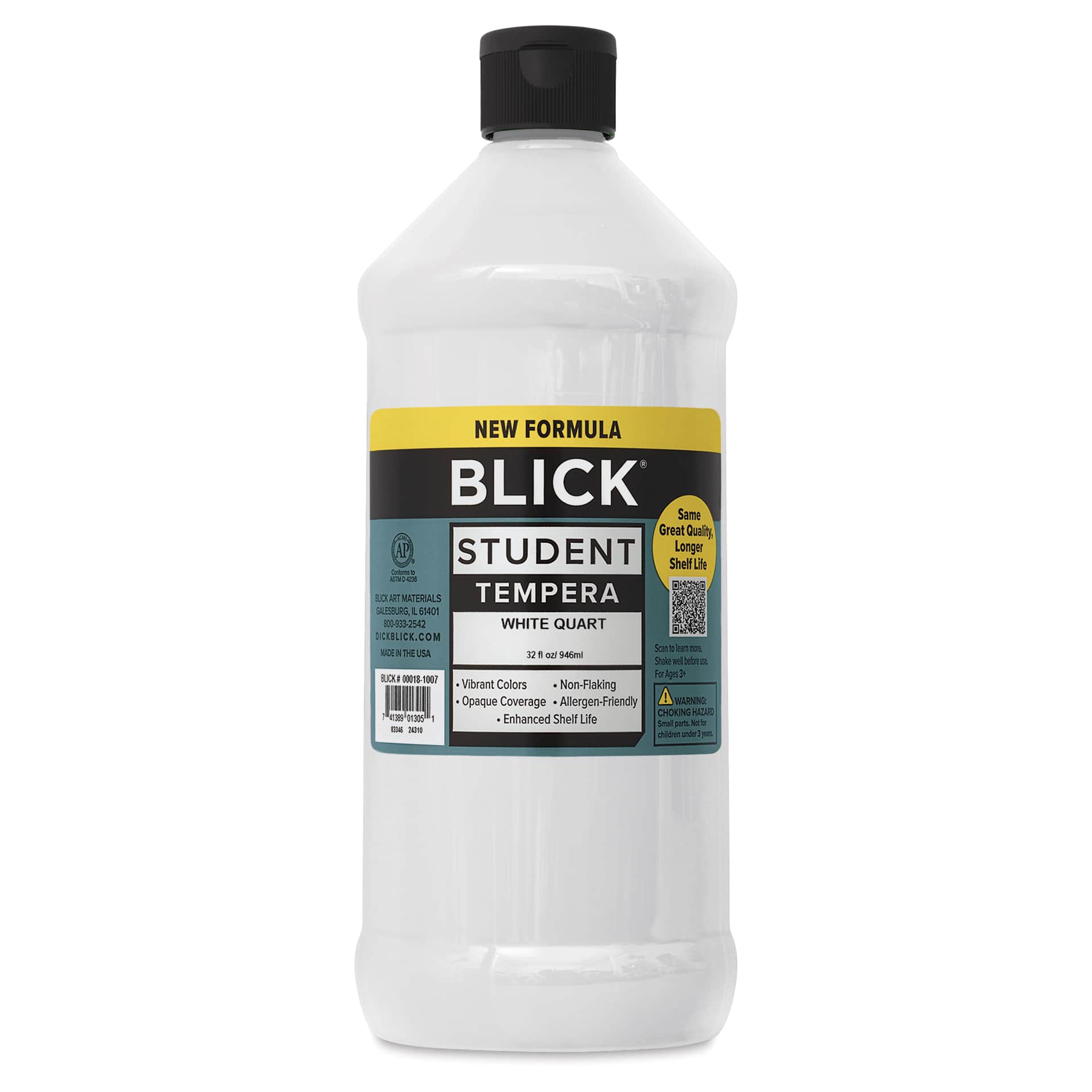 Blick Student Tempera Paint -  White, 32 oz bottle