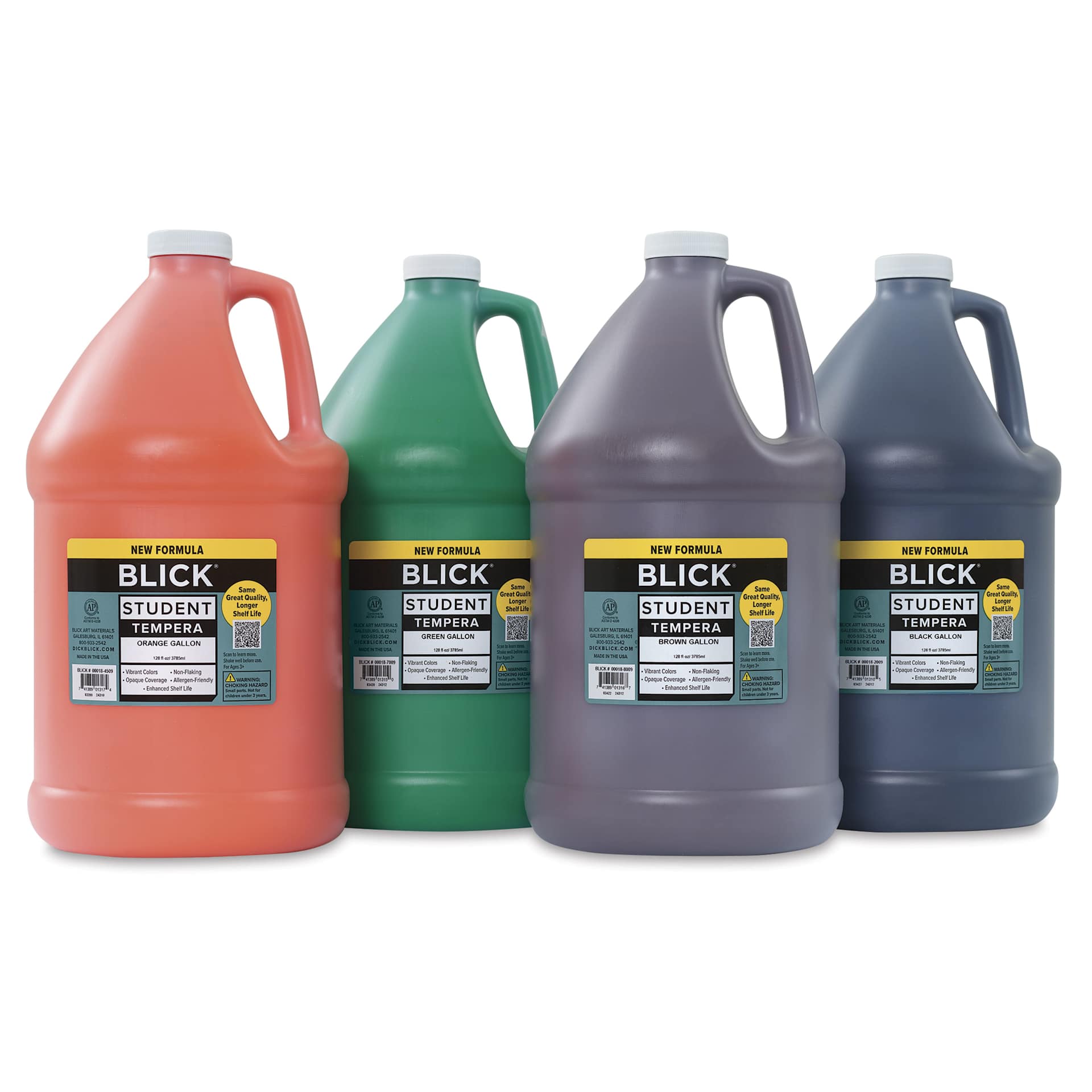 Blick Student Tempera Paints - Set of 4, Pump Kit, Secondary Colors, Gallon, kit paint colors