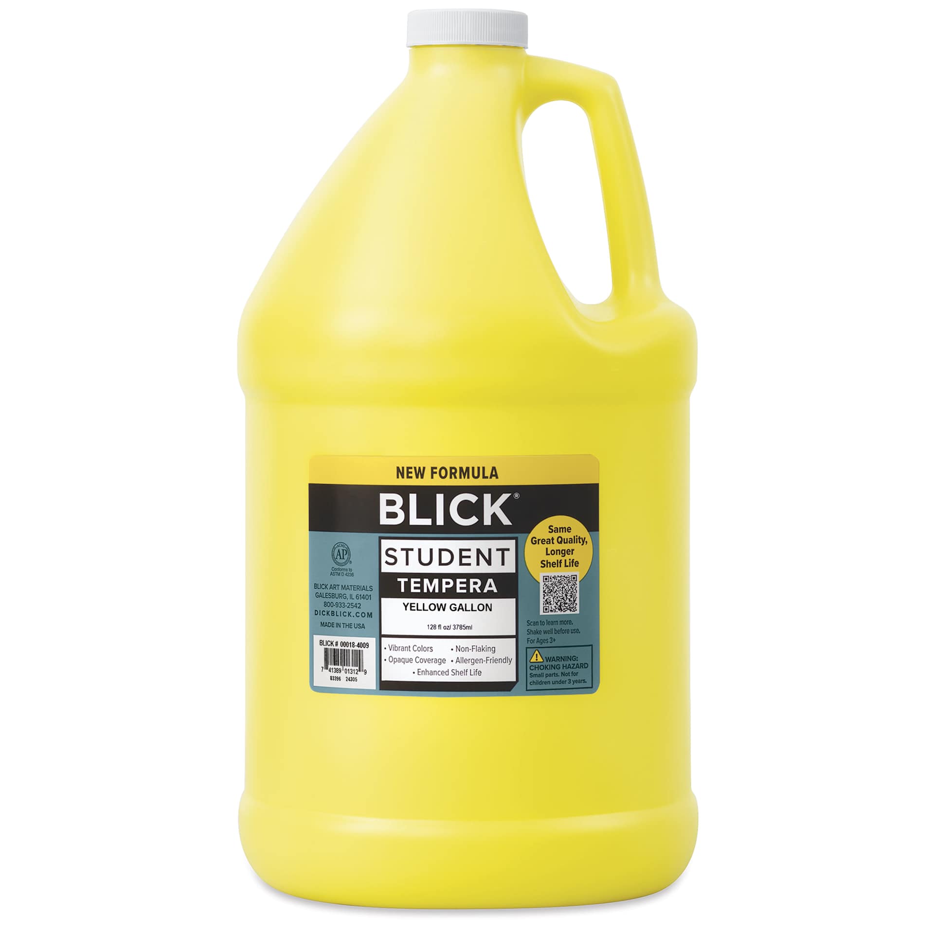 Blick Student Tempera Paint - Yellow, 128 oz bottle