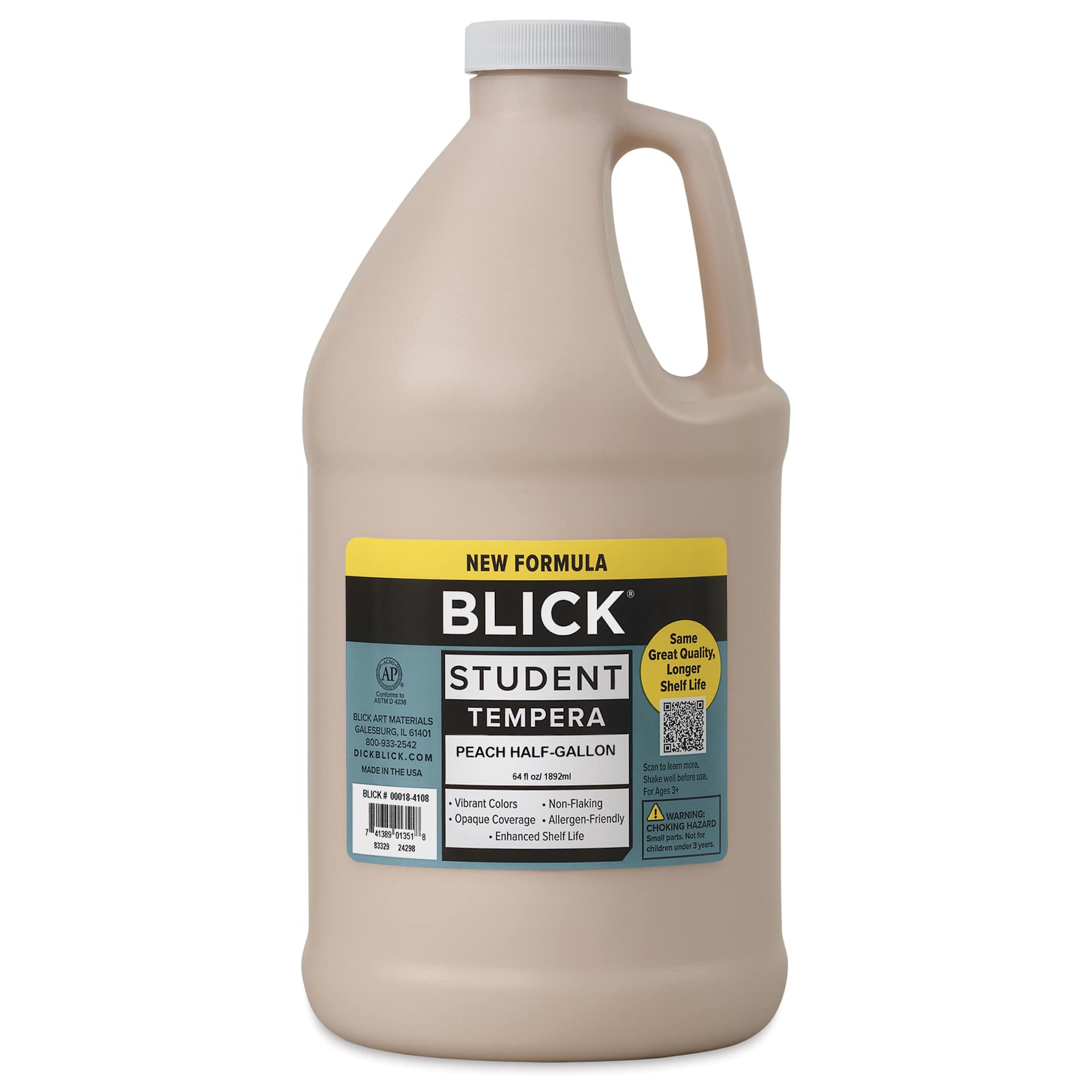 Blick Student Tempera Paint - Peach, 64 oz bottle