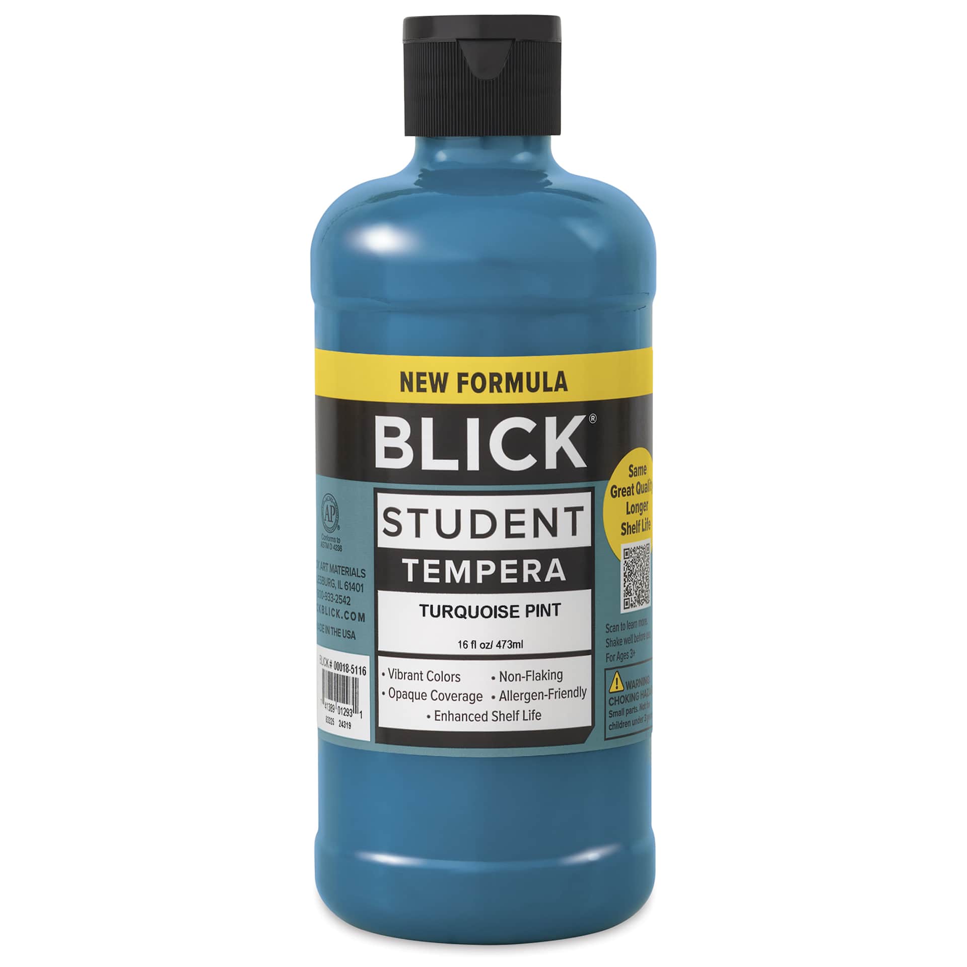 Blick Student Tempera Paint - Turquoise, 16 oz bottle