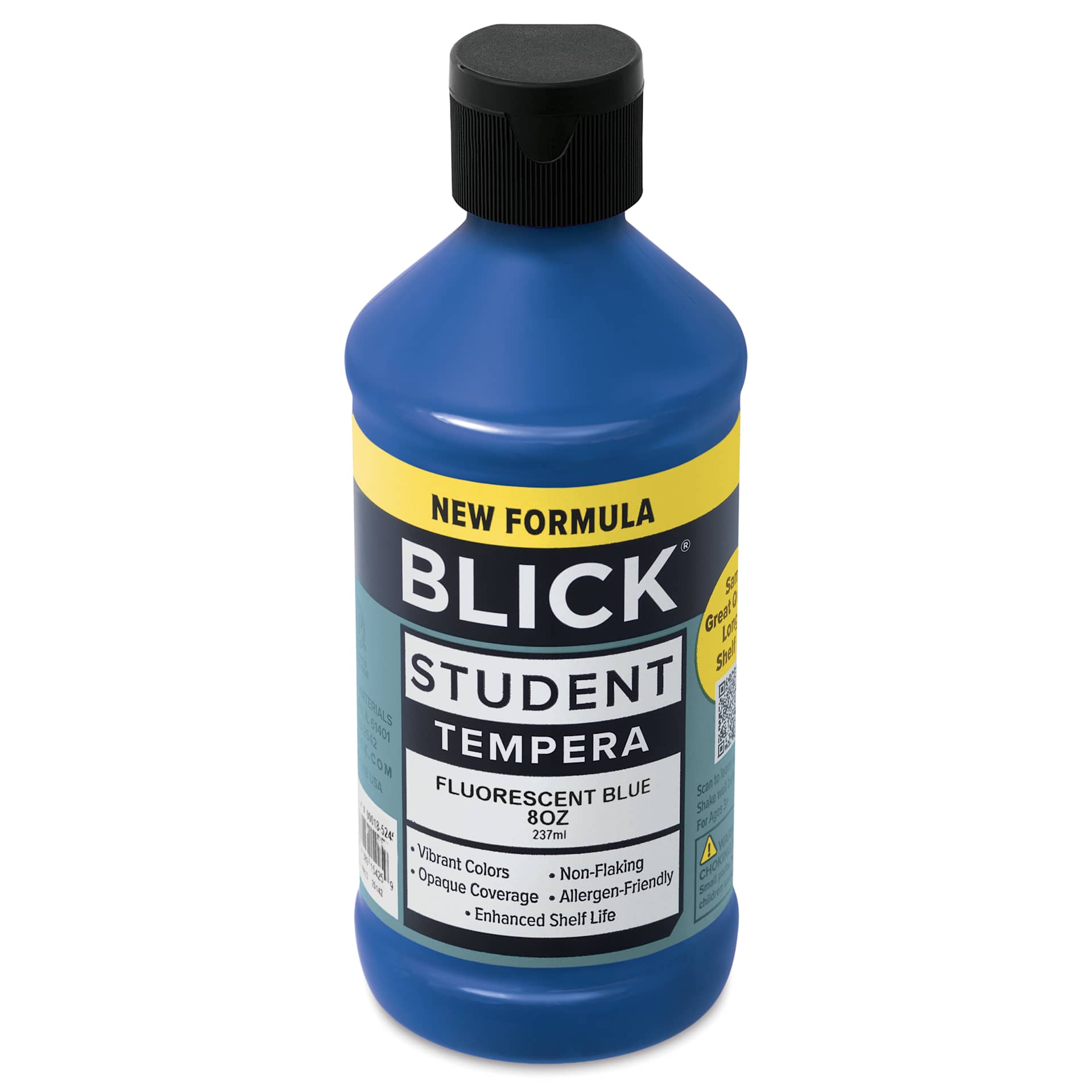 Blick Student Tempera Paint - Fluorescent Blue, 8 oz Bottle