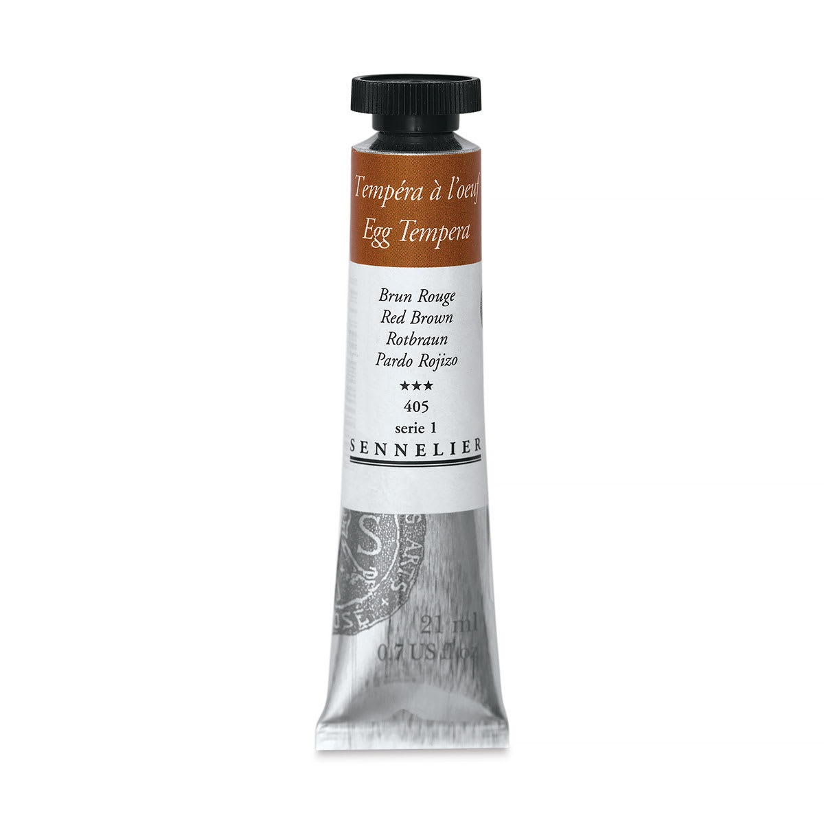 Sennelier Artists Egg Tempera - Red Brown, 21 ml tube