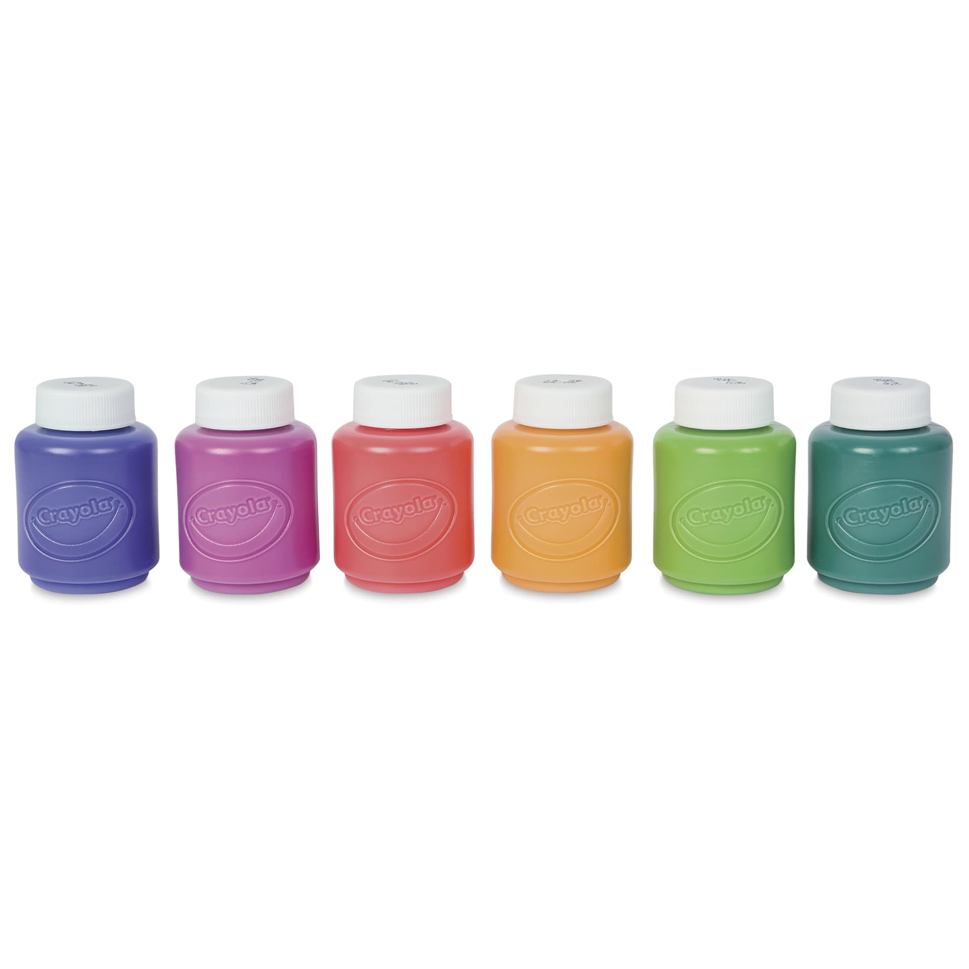 Crayola Washable Kids' Paints - Bold Colors, Set of 6, 2 oz Jars