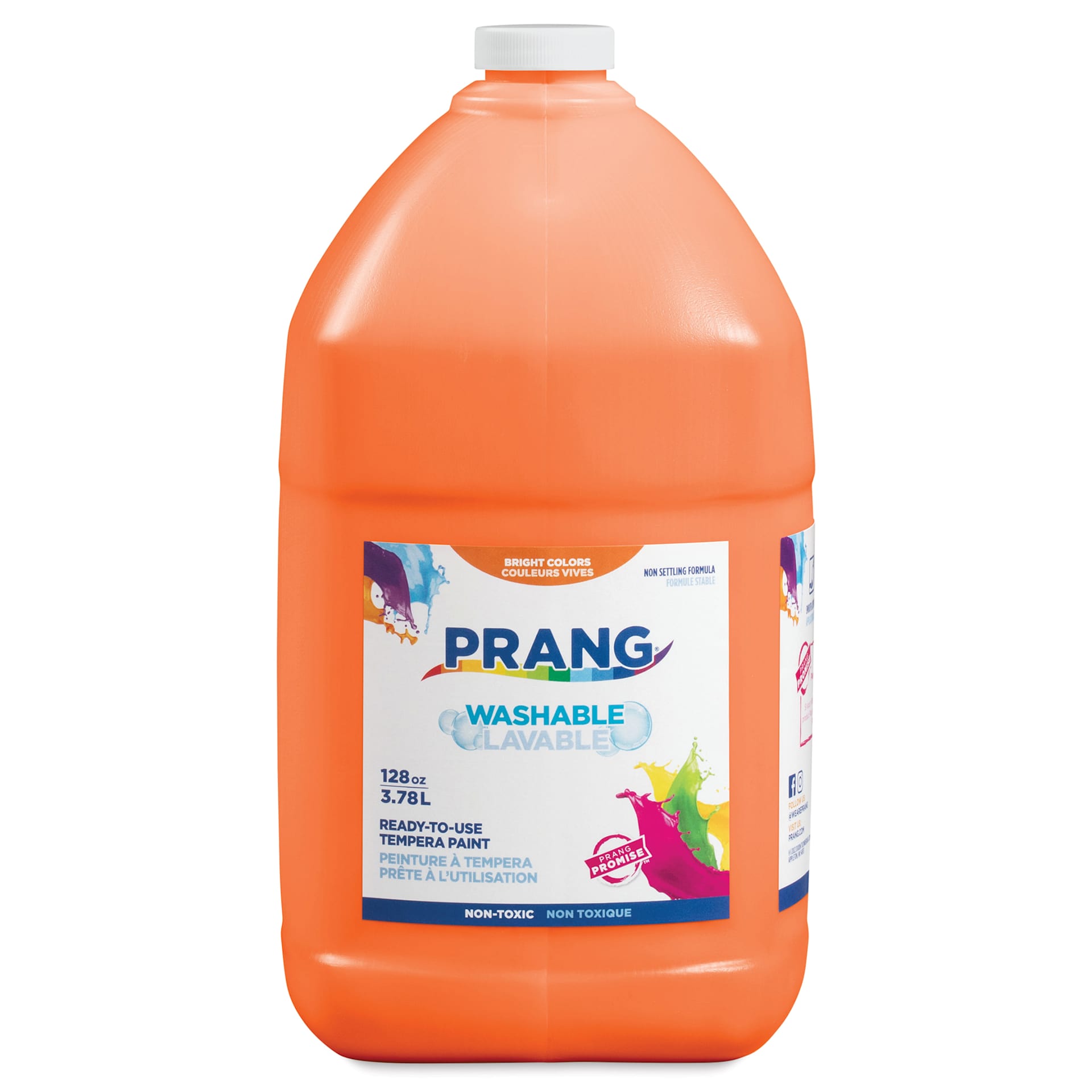 Prang Ready-To-Use Washable Tempera Paint - Orange, Gallon
