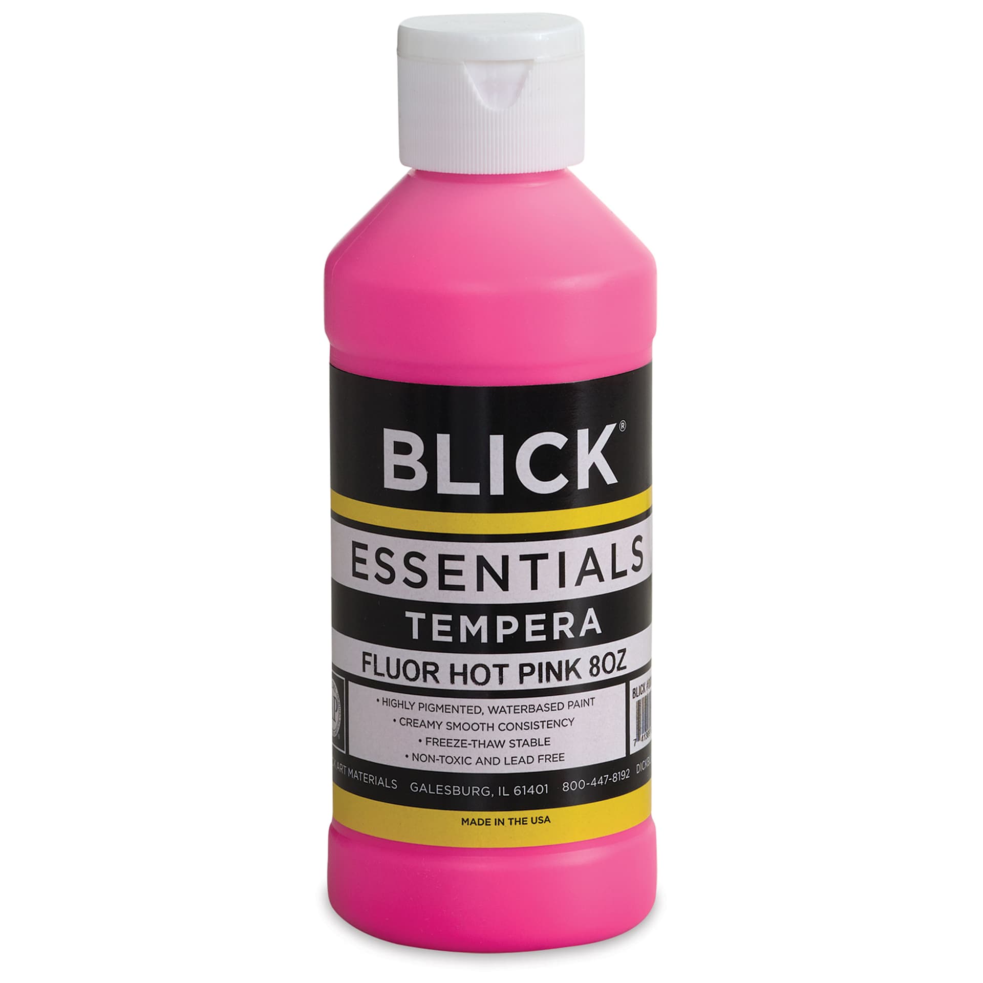 Blick Essentials Tempera - Fluorescent Hot Pink, 8 oz bottle