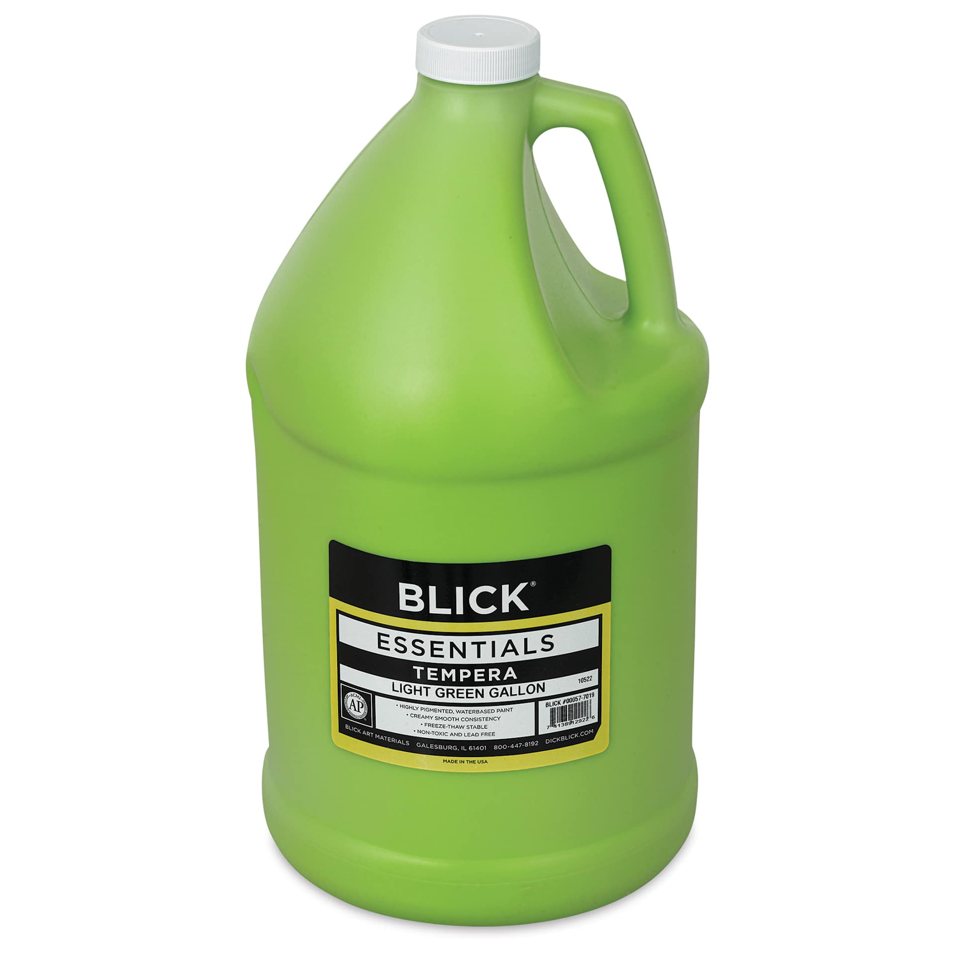 Blick Essentials Tempera - Light Green, Gallon (Front of bottle)