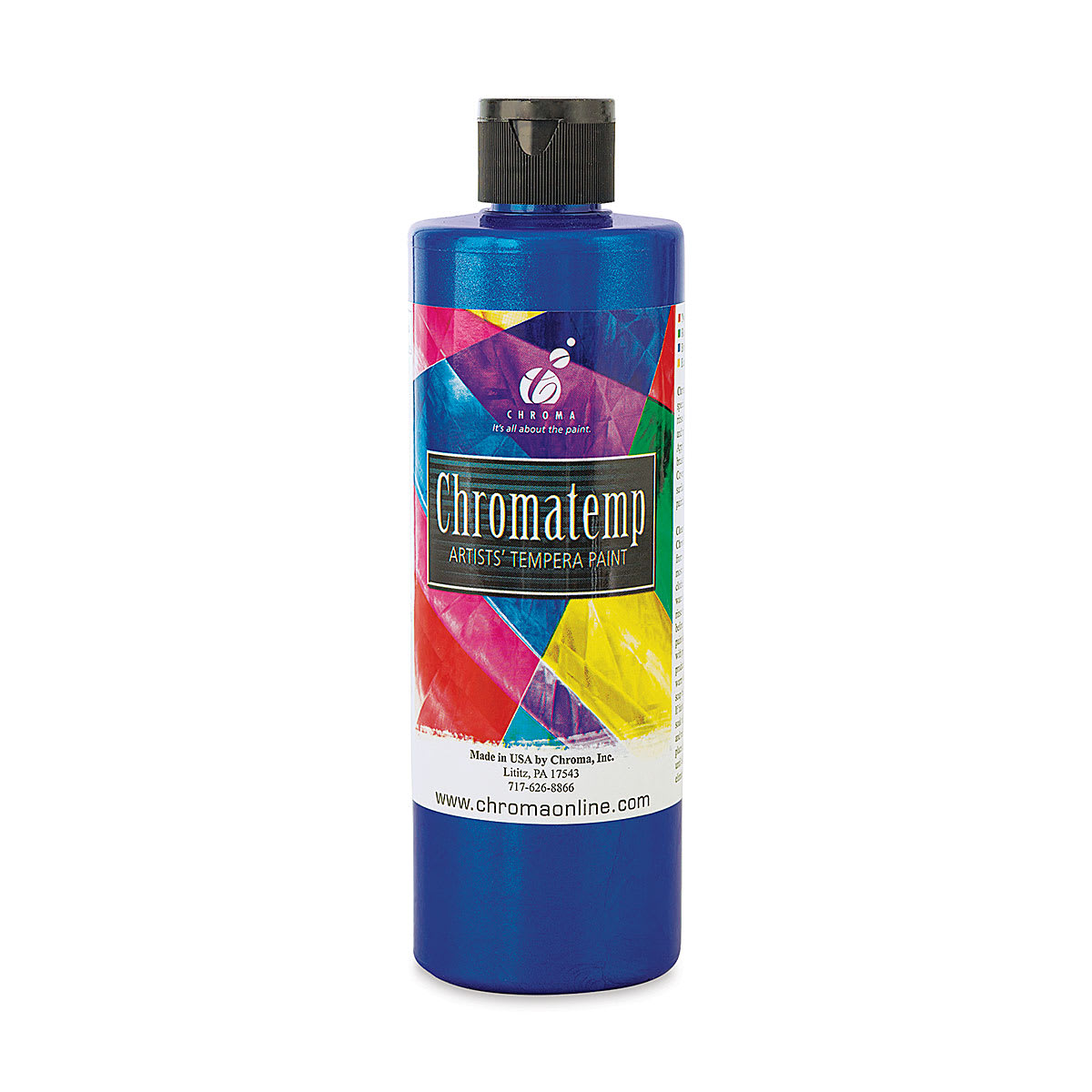 Chroma Chromatemp Artists' Tempera Paint - Pearlescent Blue, Pint