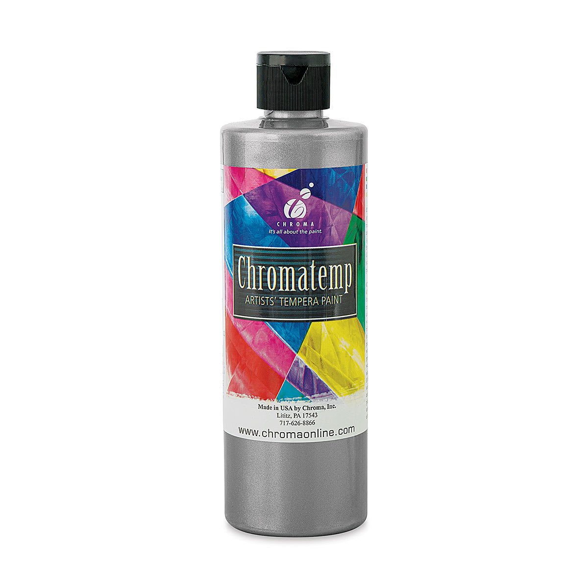Chromatemp Artists' Tempera Paint - Silver, Pint