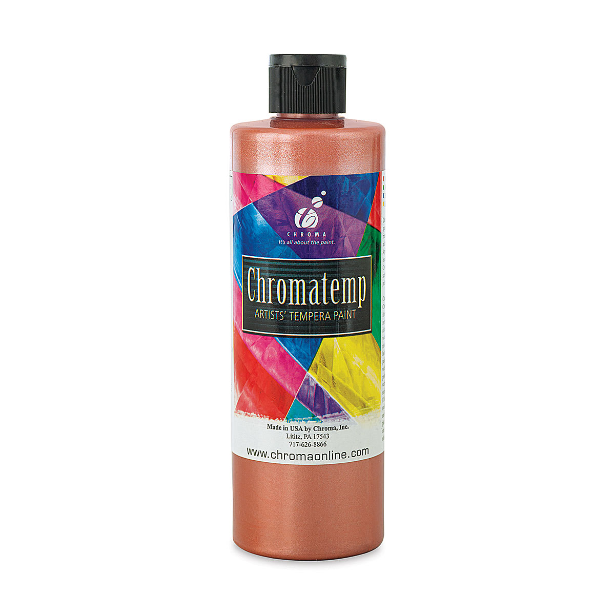 Chroma Chromatemp Artists' Tempera Paint - Pearlescent Copper, Pint