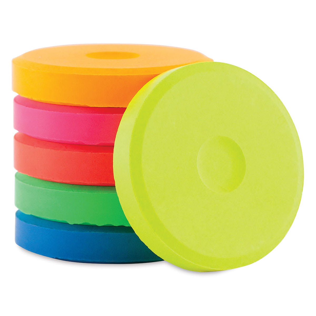 Richeson Tempera Cakes - Set of 6, Fluorescent Colors, Mini