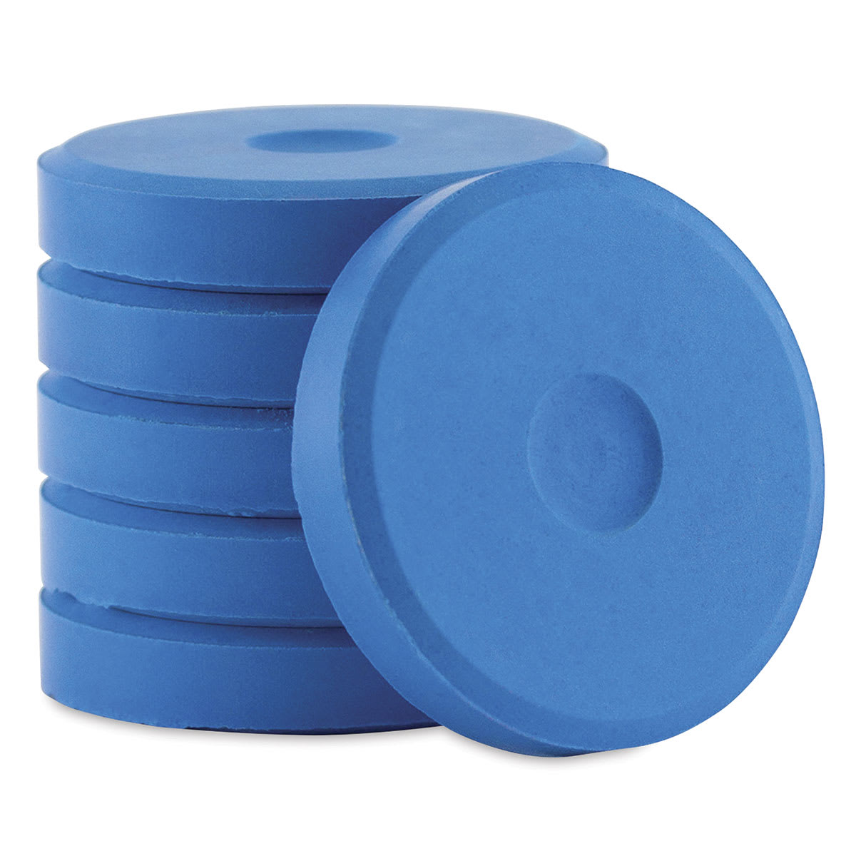Richeson Tempera Cakes - Fluorescent Blue, Pkg of 6