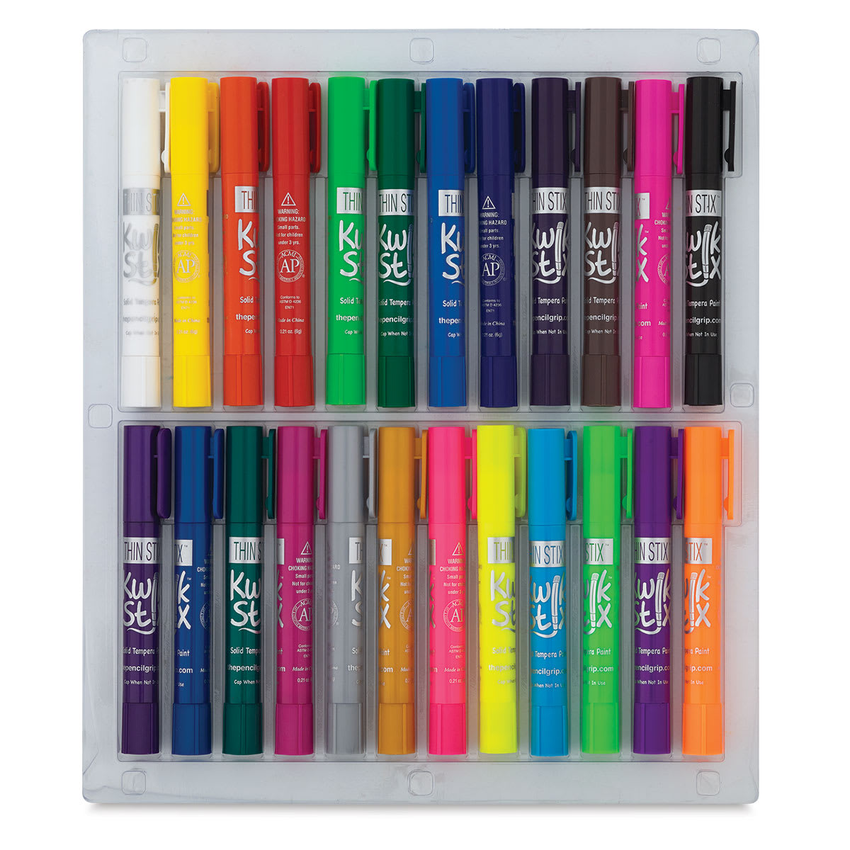 Kwik Stix Tempera Paint - Thin Stix, Set of 24 (Out of packaging)