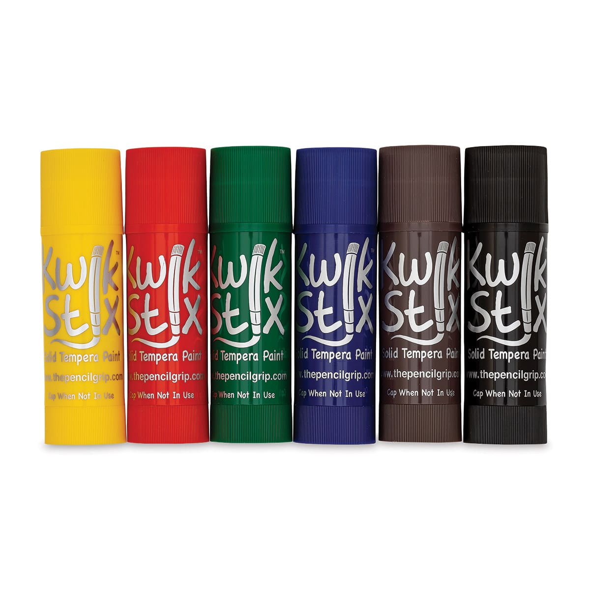 Kwik Stix Tempera Paint - Jumbo Stix, Classic Colors, Set of 6 (Out of packaging)