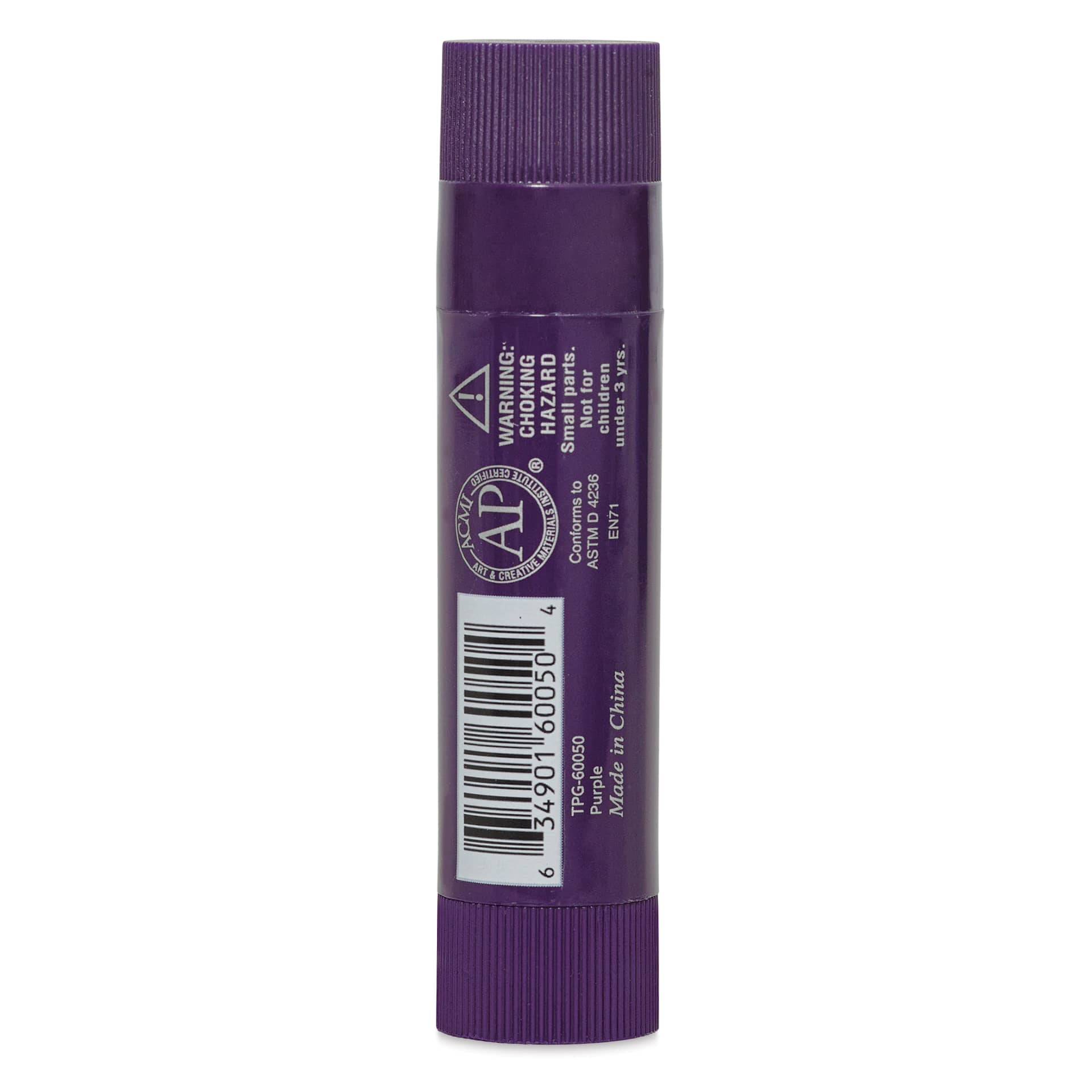 Kwik Stix Tempera Paint Sticks - Purple back of single stick