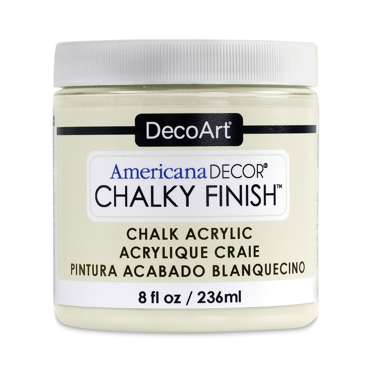 DecoArt Americana Decor Chalky Finish Paint - Lace, 8 oz jar