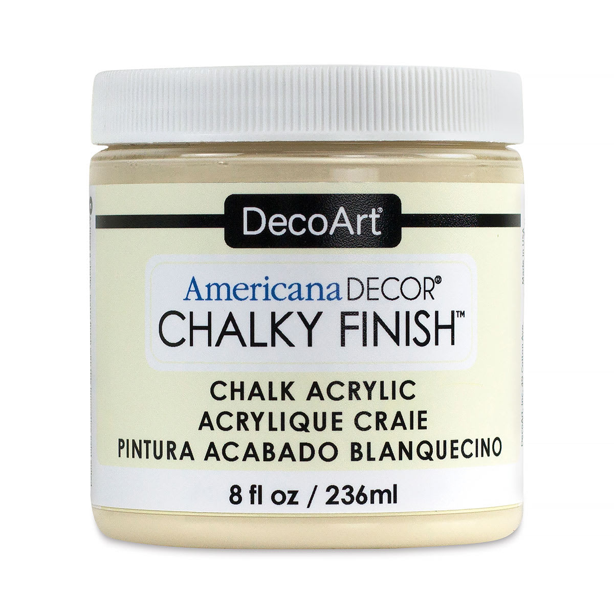 DecoArt Americana Decor Chalky Finish Paint - Whisper, 8 oz jar