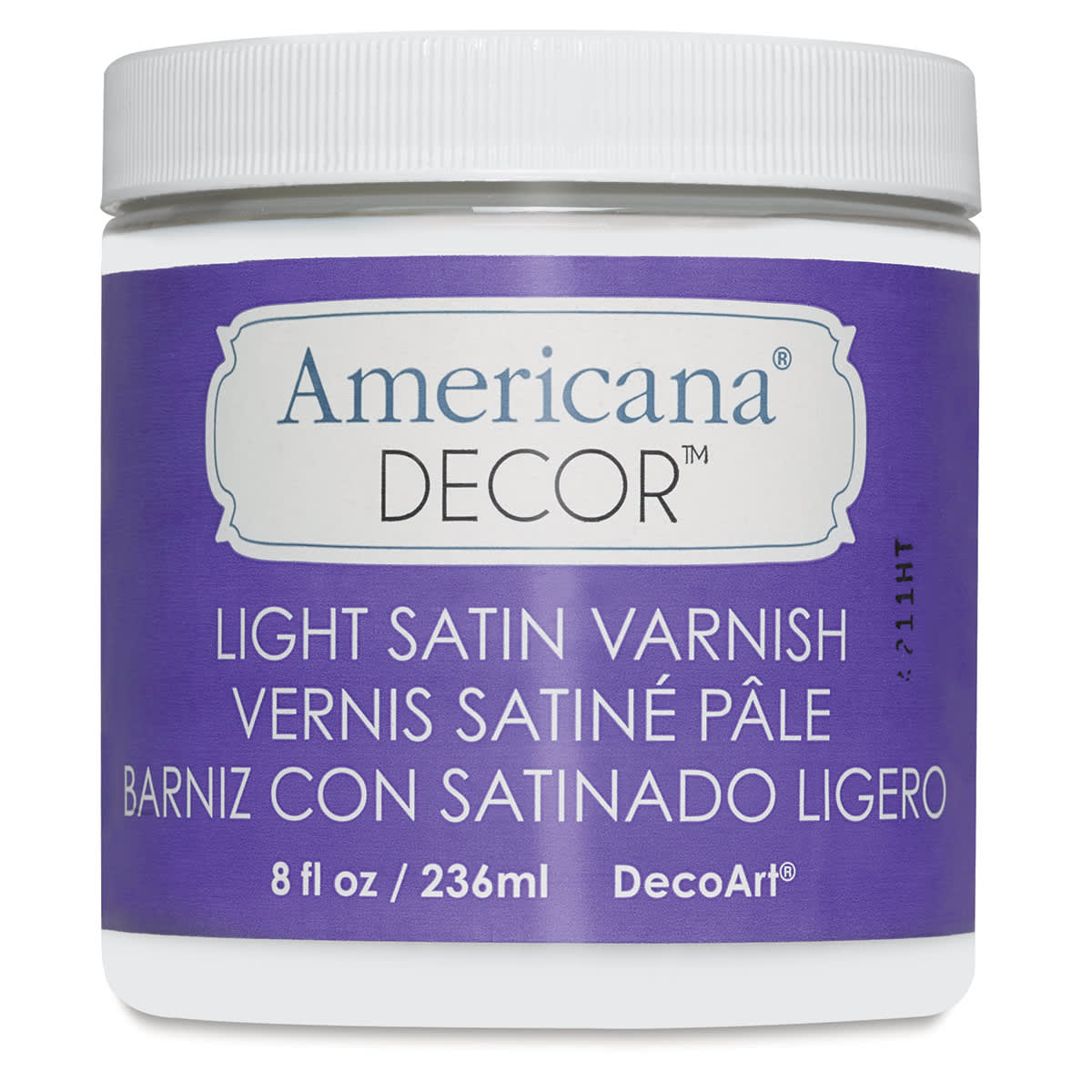 DecoArt Americana Decor Varnish - Light Satin, 8 oz jar