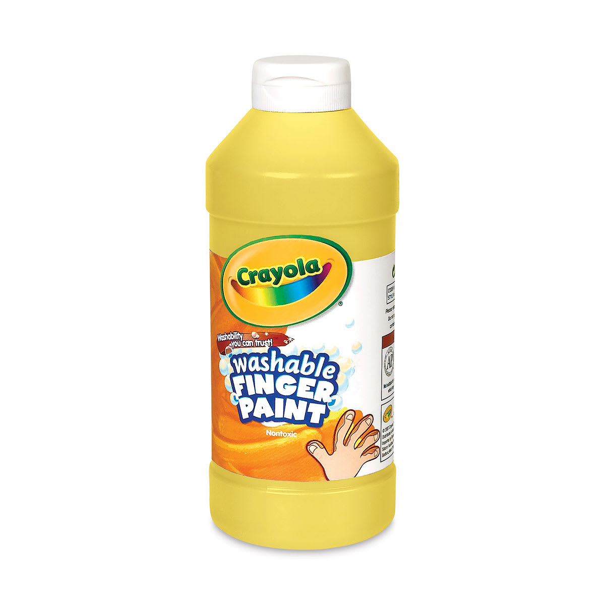 Crayola Washable Fingerpaint - Yellow, 16 oz Bottle
