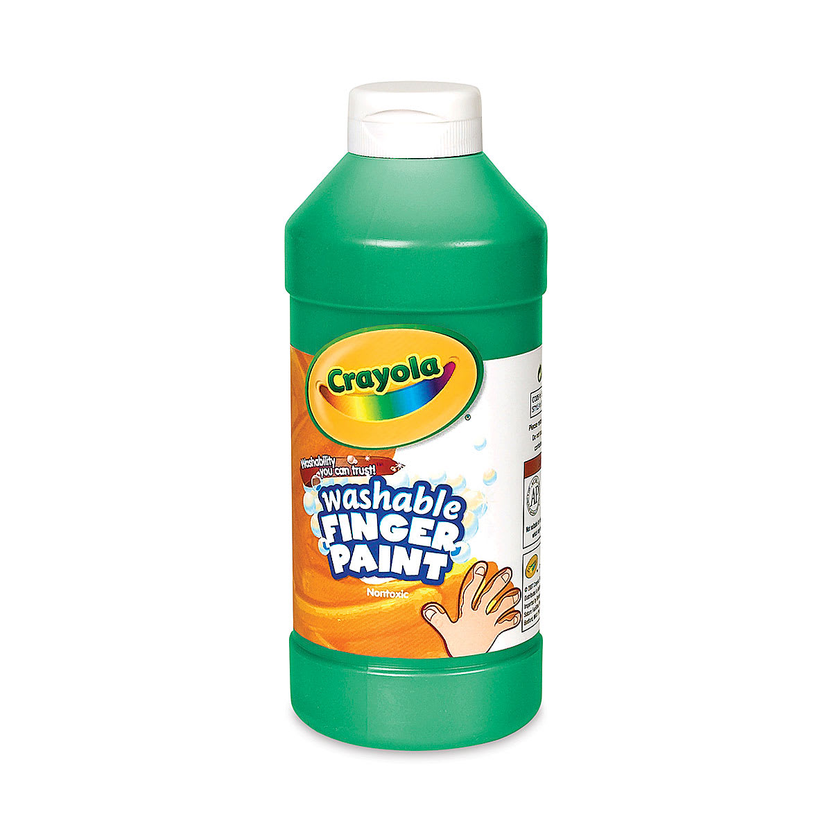 Crayola Washable Fingerpaint - Green, 16 oz Bottle