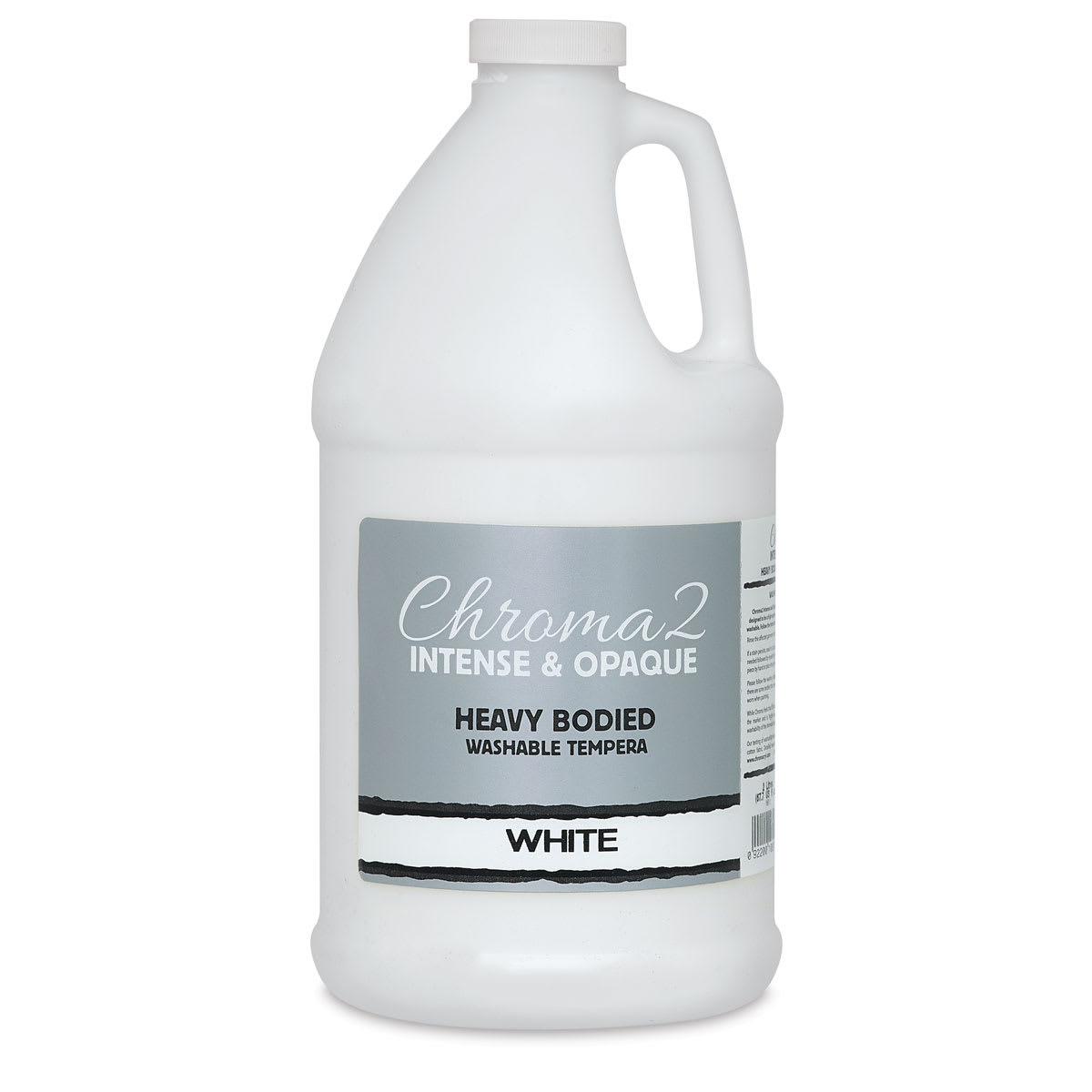 Chroma 2 Washable Tempera Paint -  Front of Half Gallon jug of White