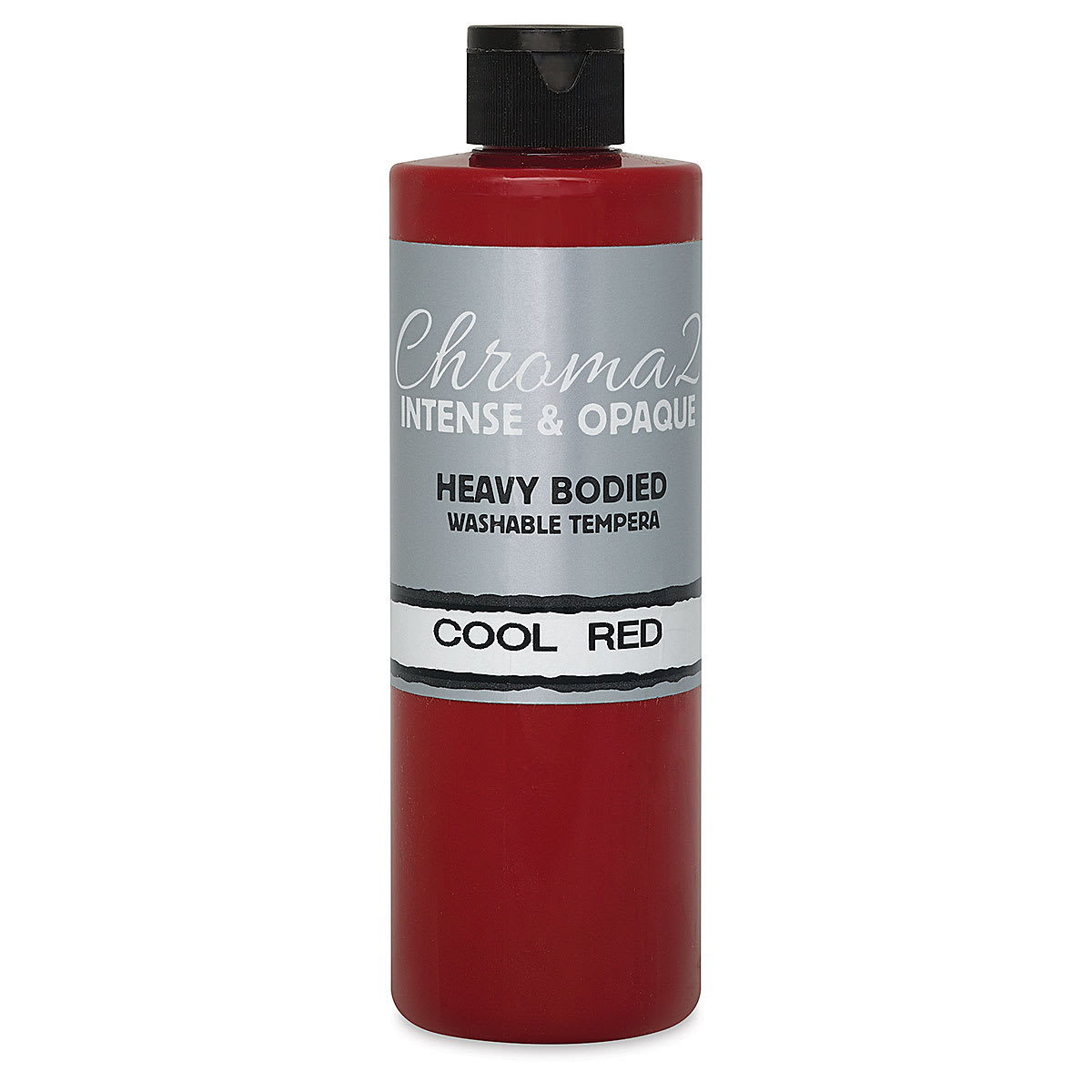 Chroma 2 Washable Tempera - 16 oz Bottle, Cool Red
