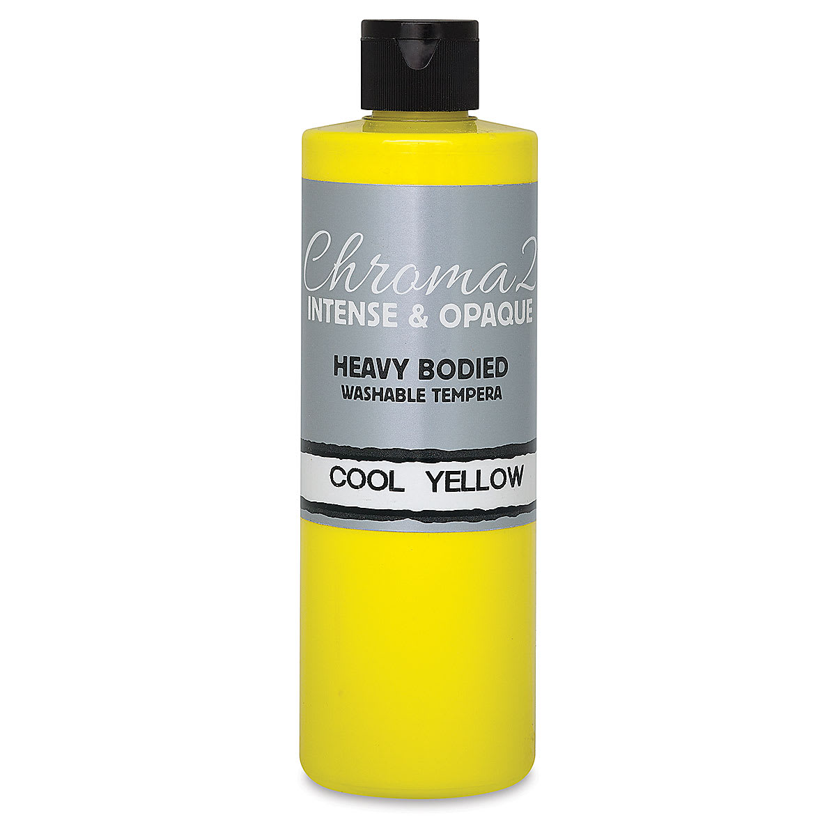 Chroma 2 Washable Tempera - 16 oz Bottle, Cool Yellow