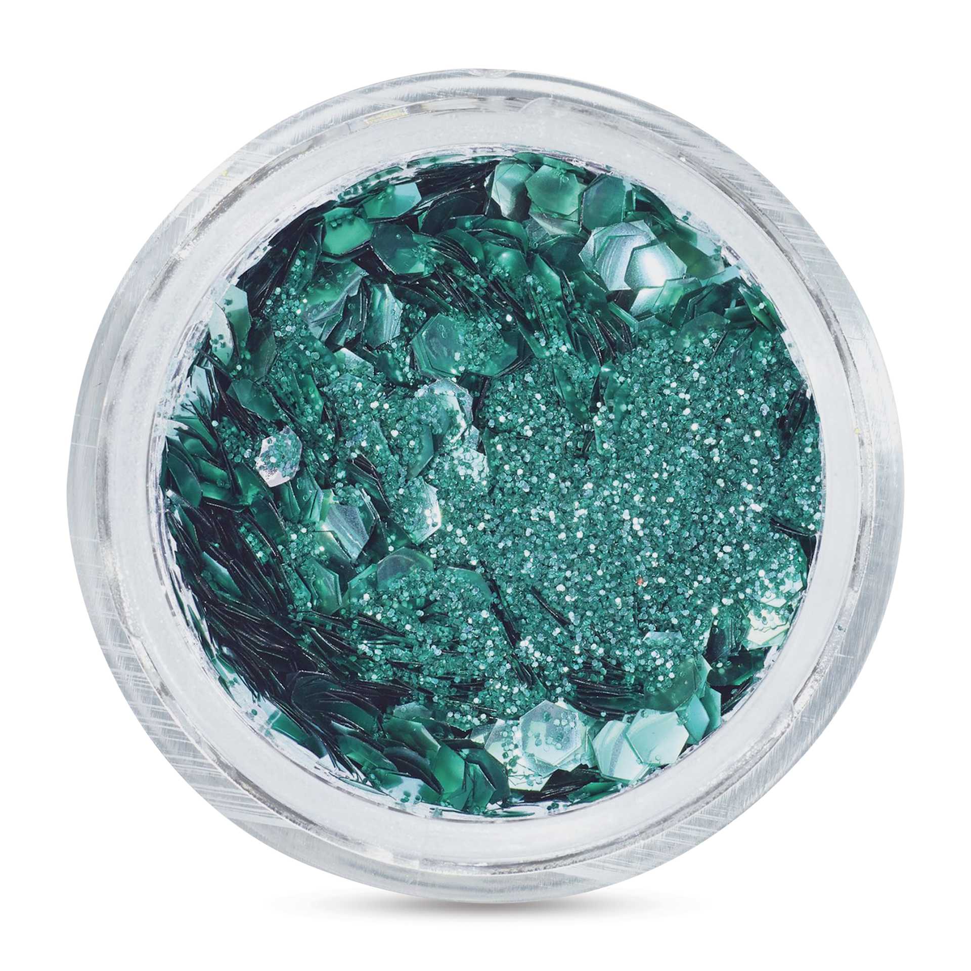 Snazaroo Bio Glitter Kit - Turquoise (Close-up of Glitter)