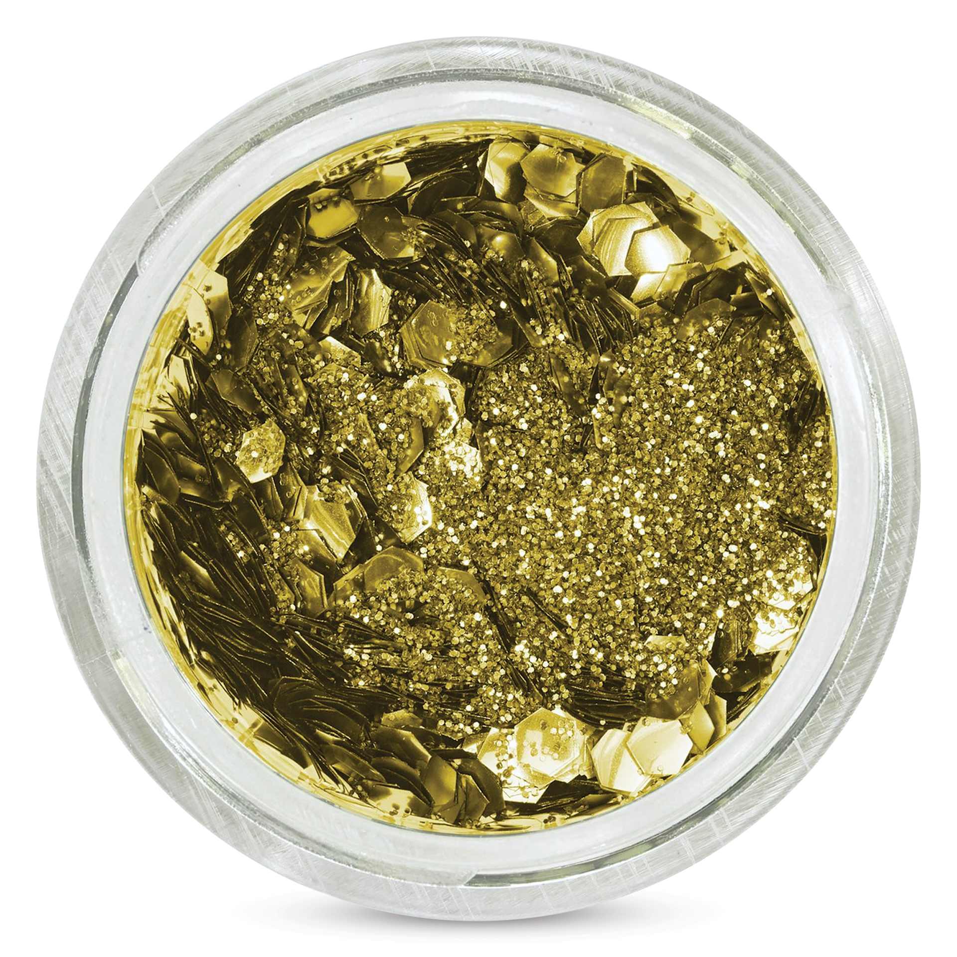 Snazaroo Bio Glitter Kit - Gold (Close-up of Glitter)