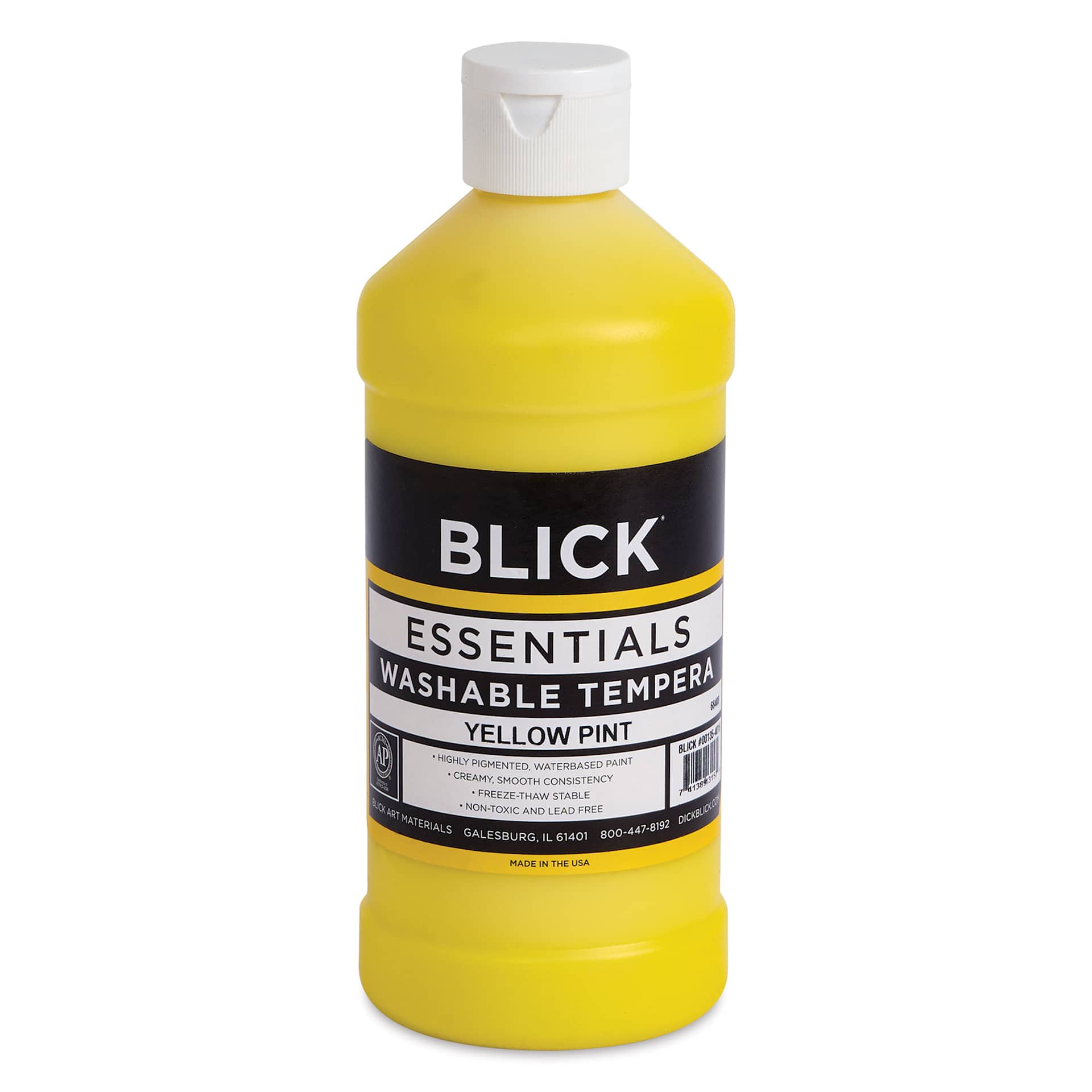Blick Washable Tempera Paint - Yellow, 16 oz