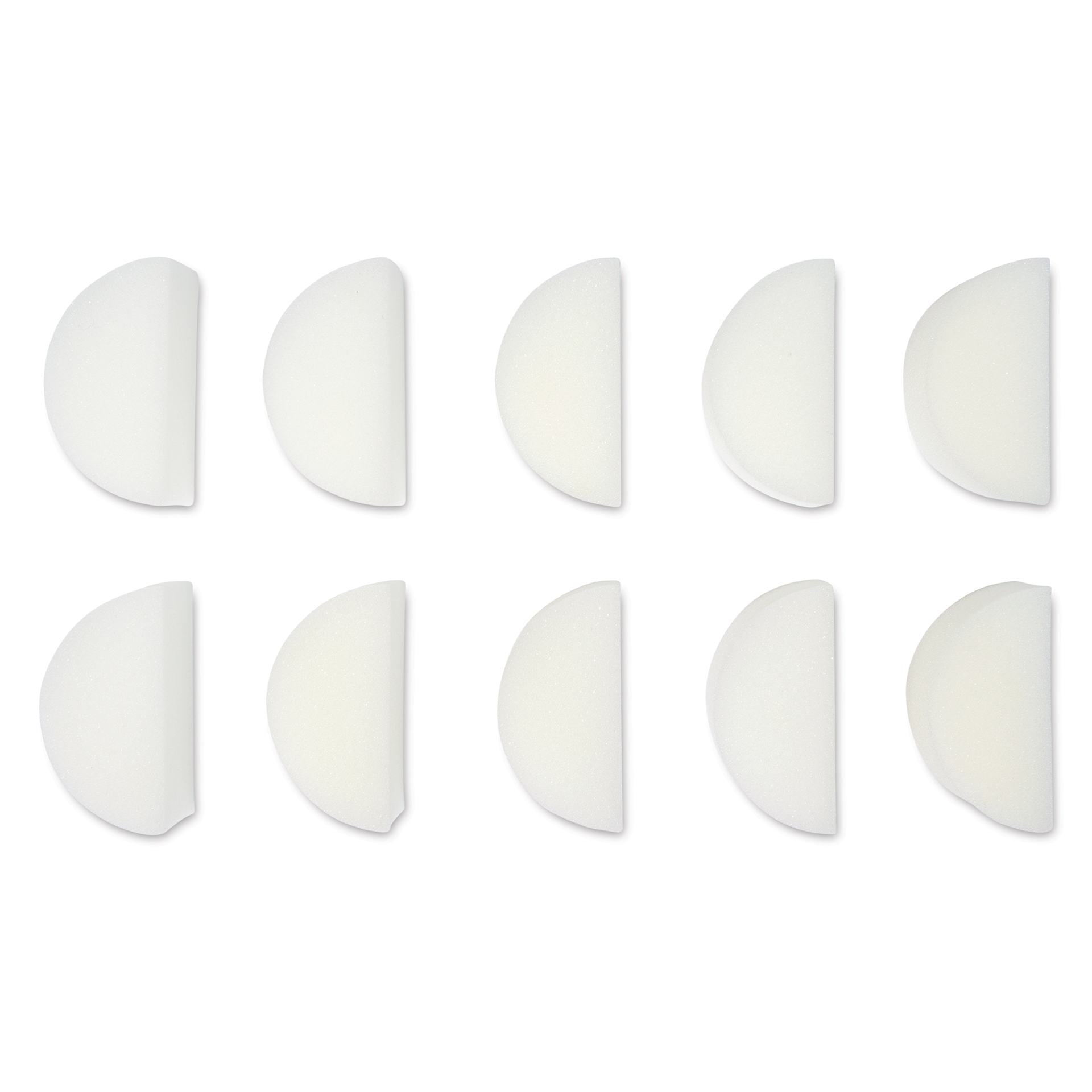 Snazaroo Face Paint Sponge Set - Semi Circle Sponges, Pkg of 10 set contents