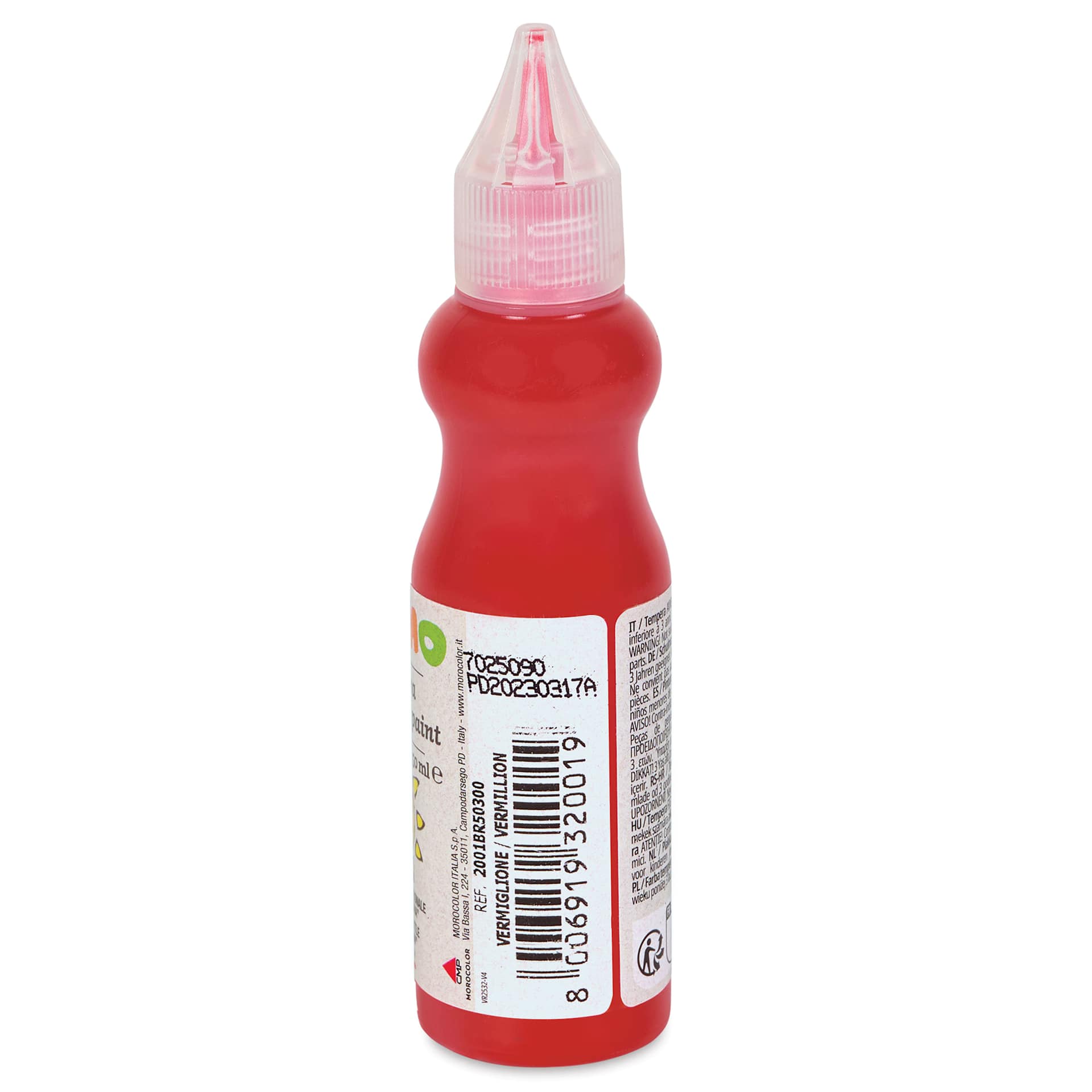 Primo Tempera Paint - Vermilion, 50 ml back