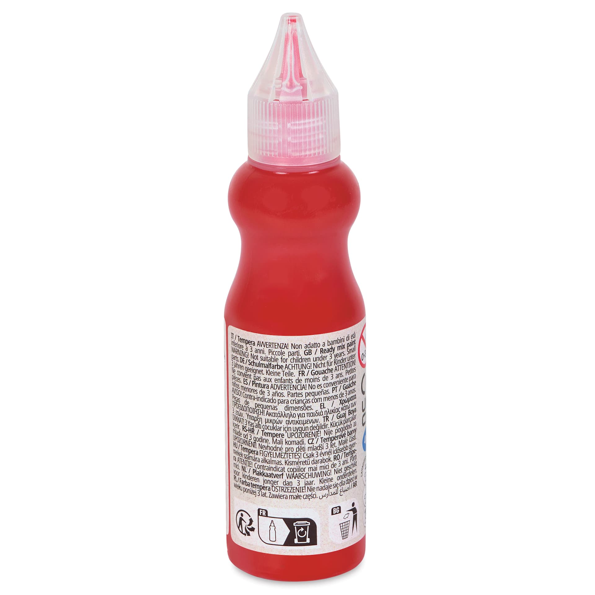 Primo Tempera Paint - Vermilion, 50 ml side view