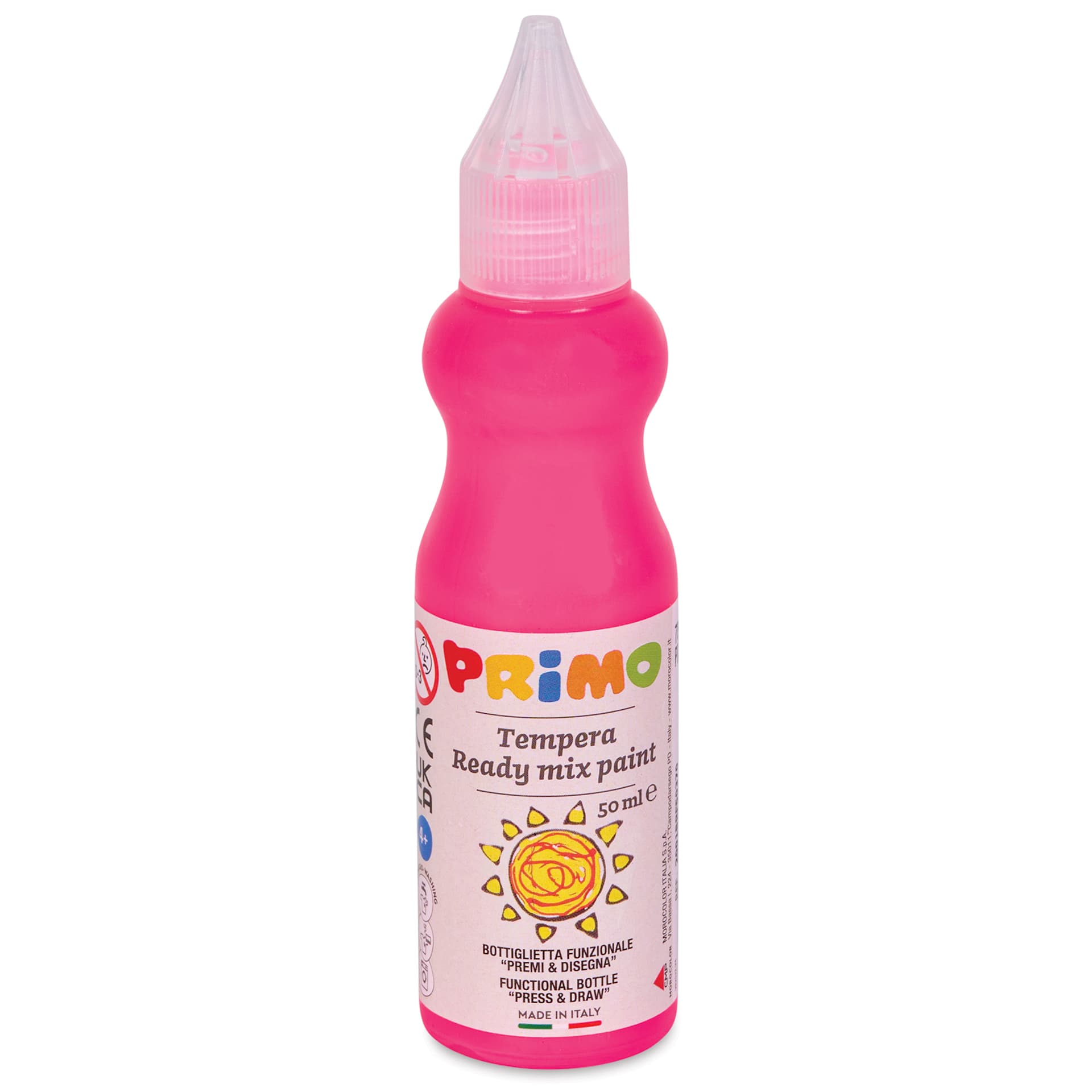 Primo Tempera Paint - Fluorescent Pink, 50 ml