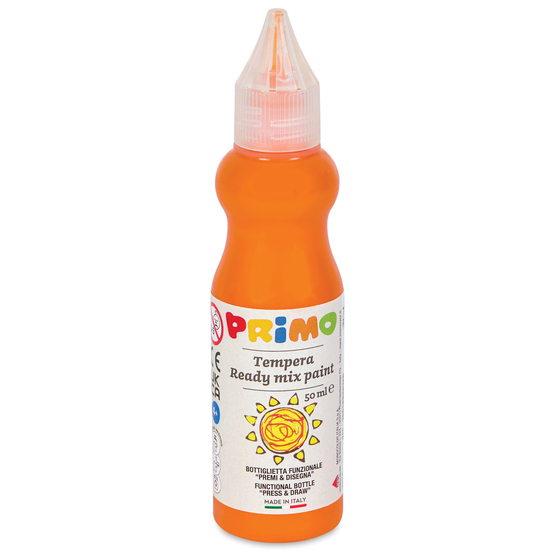 Primo Tempera Paint - Orange, 50 ml