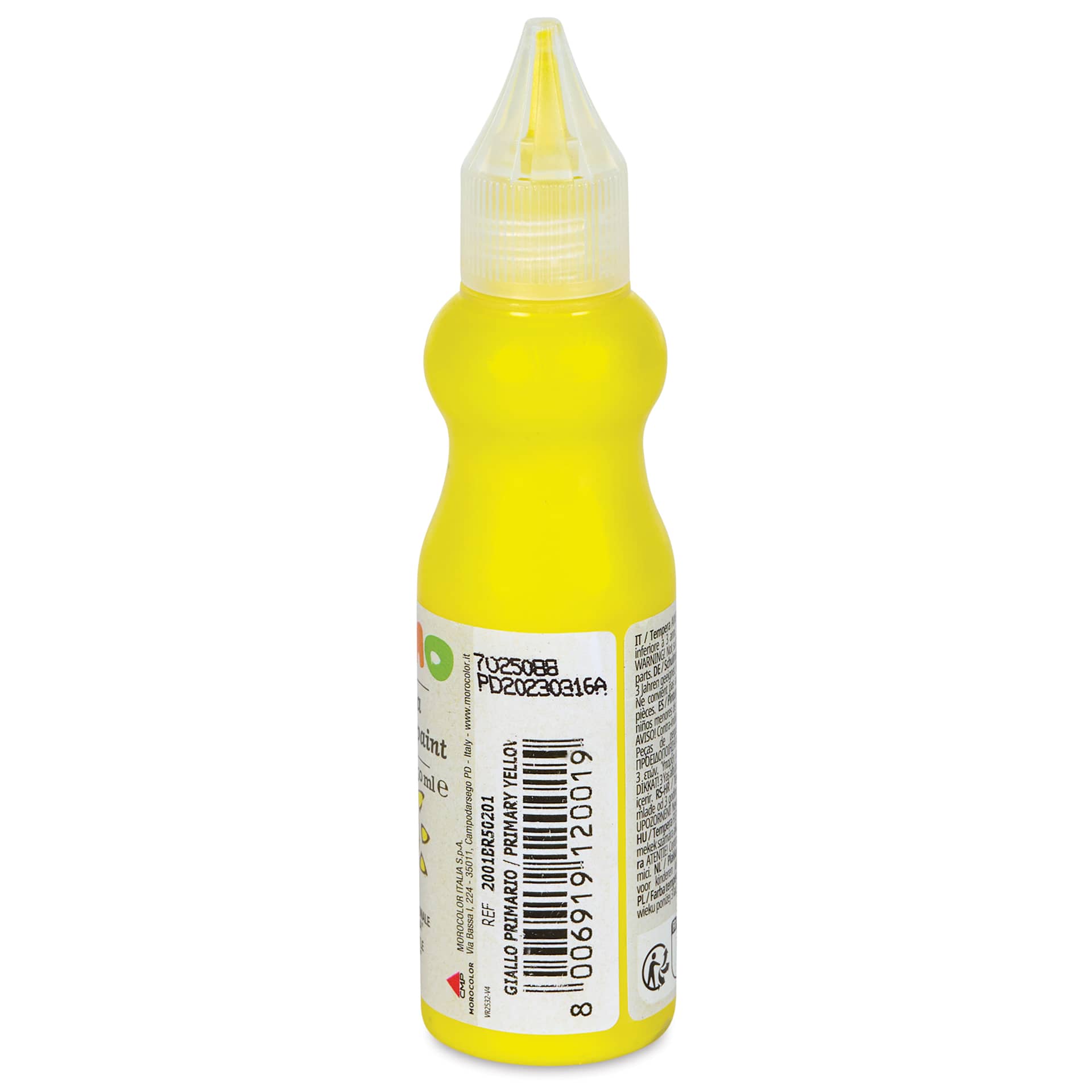 Primo Tempera Paint - Primary Yellow, 50 ml back