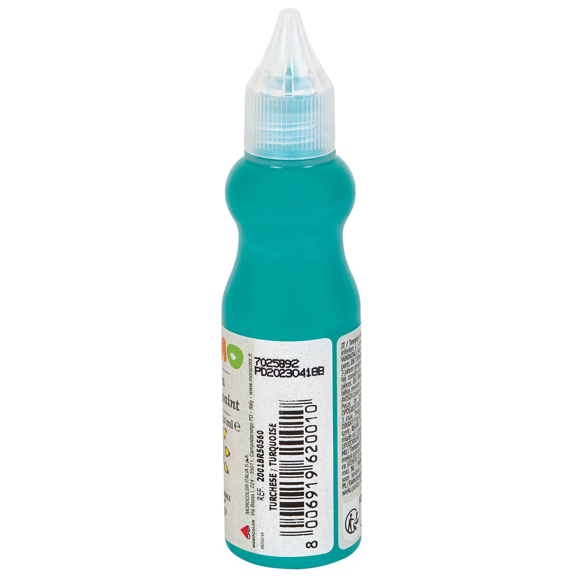 Primo Tempera Paint - Turquoise, 50 ml back