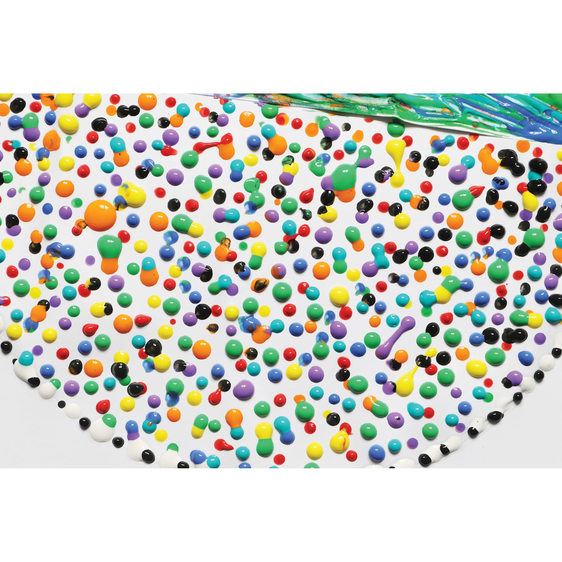 Dots created with Primo Tempera Paints.