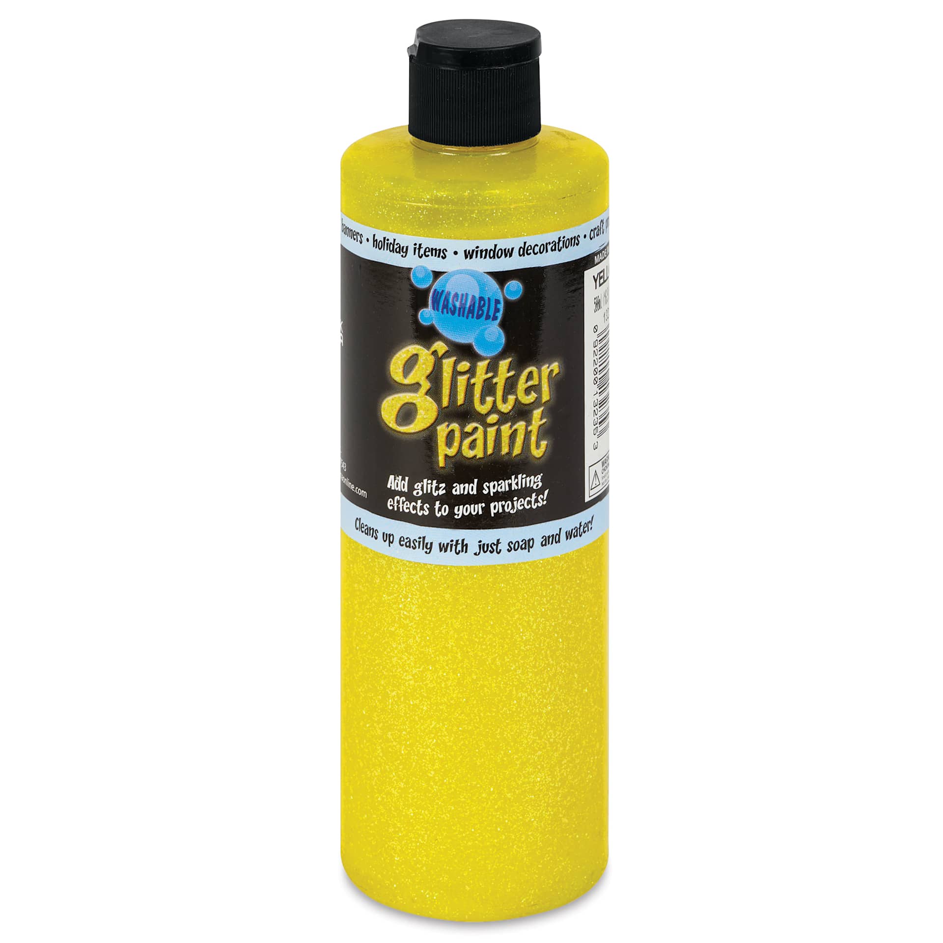Chroma Glitter Tempera Paint - Yellow Glitter, 16 oz