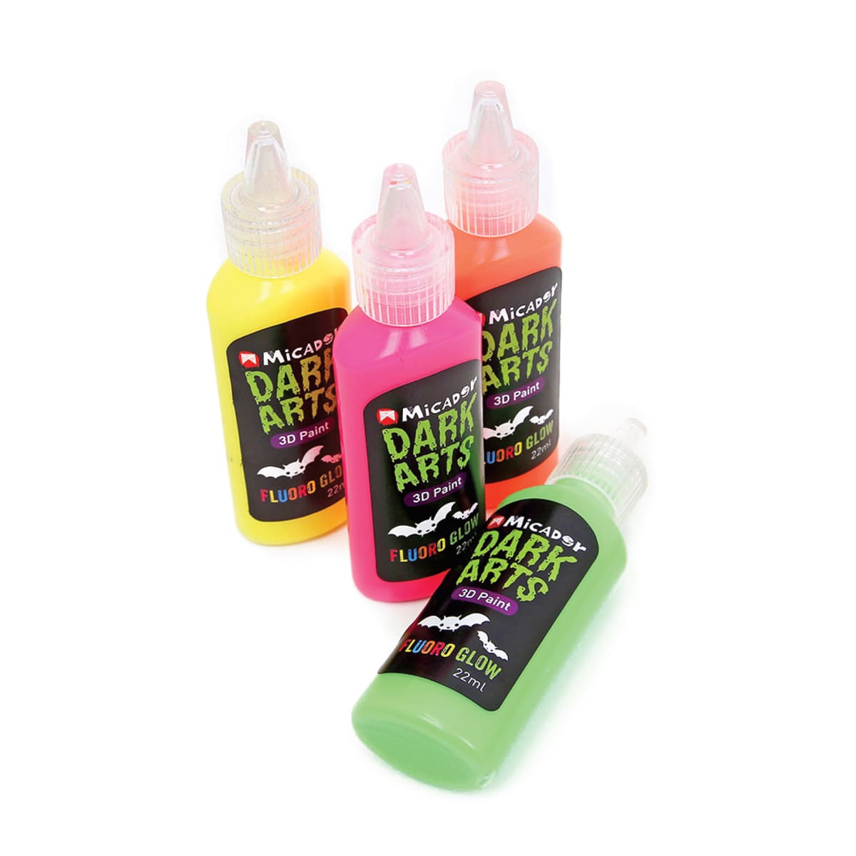 Neon Fluoro Glow 3D Paint Set 4-Color Set
