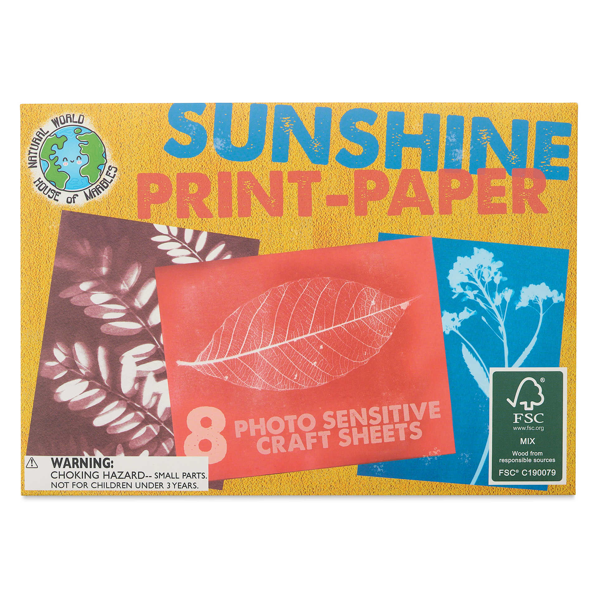 House of Marbles Sunshine Print Paper Kit, front of packaging