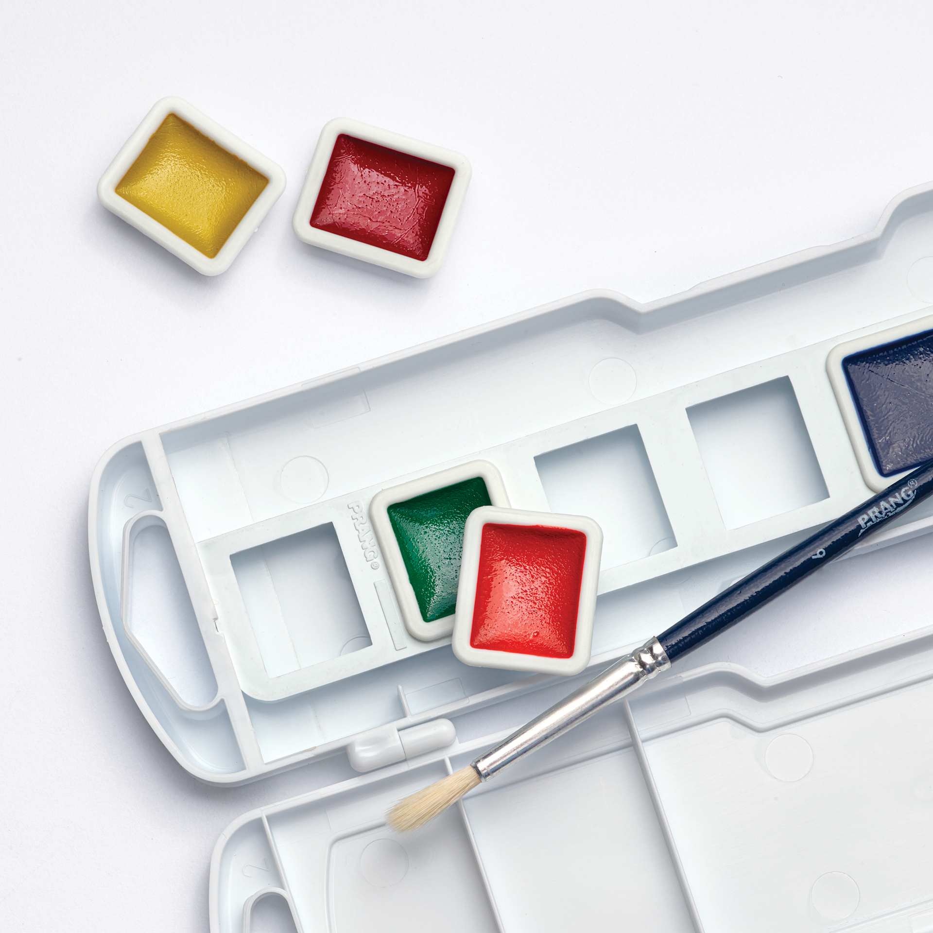 Prang Semi-Moist Watercolor Paint - Square Pans pop out for easy replacement
