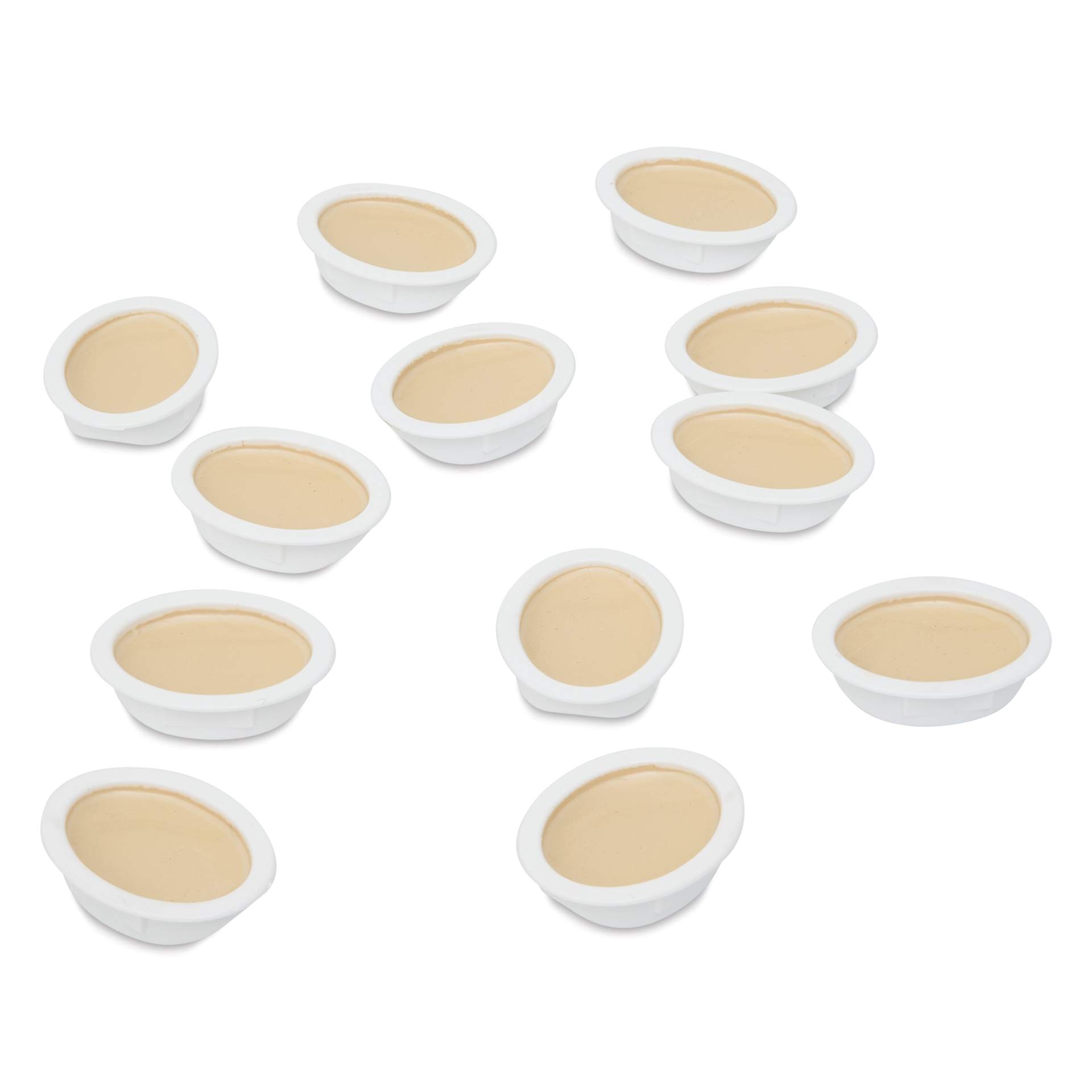 Prang Watercolor Refills - Oval, pkg of 12 White, Half Pans